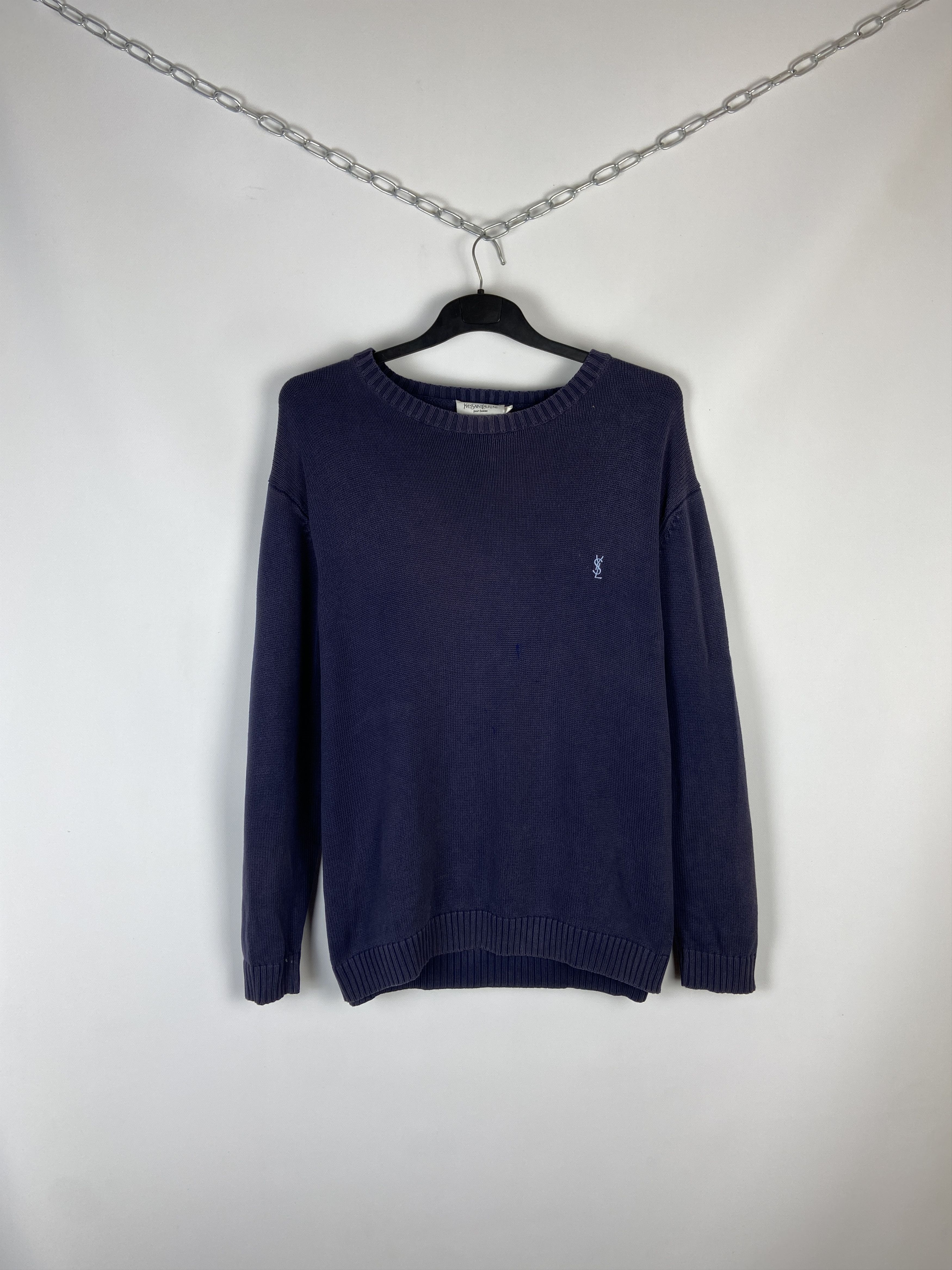 Vintage Vintage Yves Saint Laurent Knitted Sweater Size US L / EU 52-54 / 3 - 1 Thumbnail