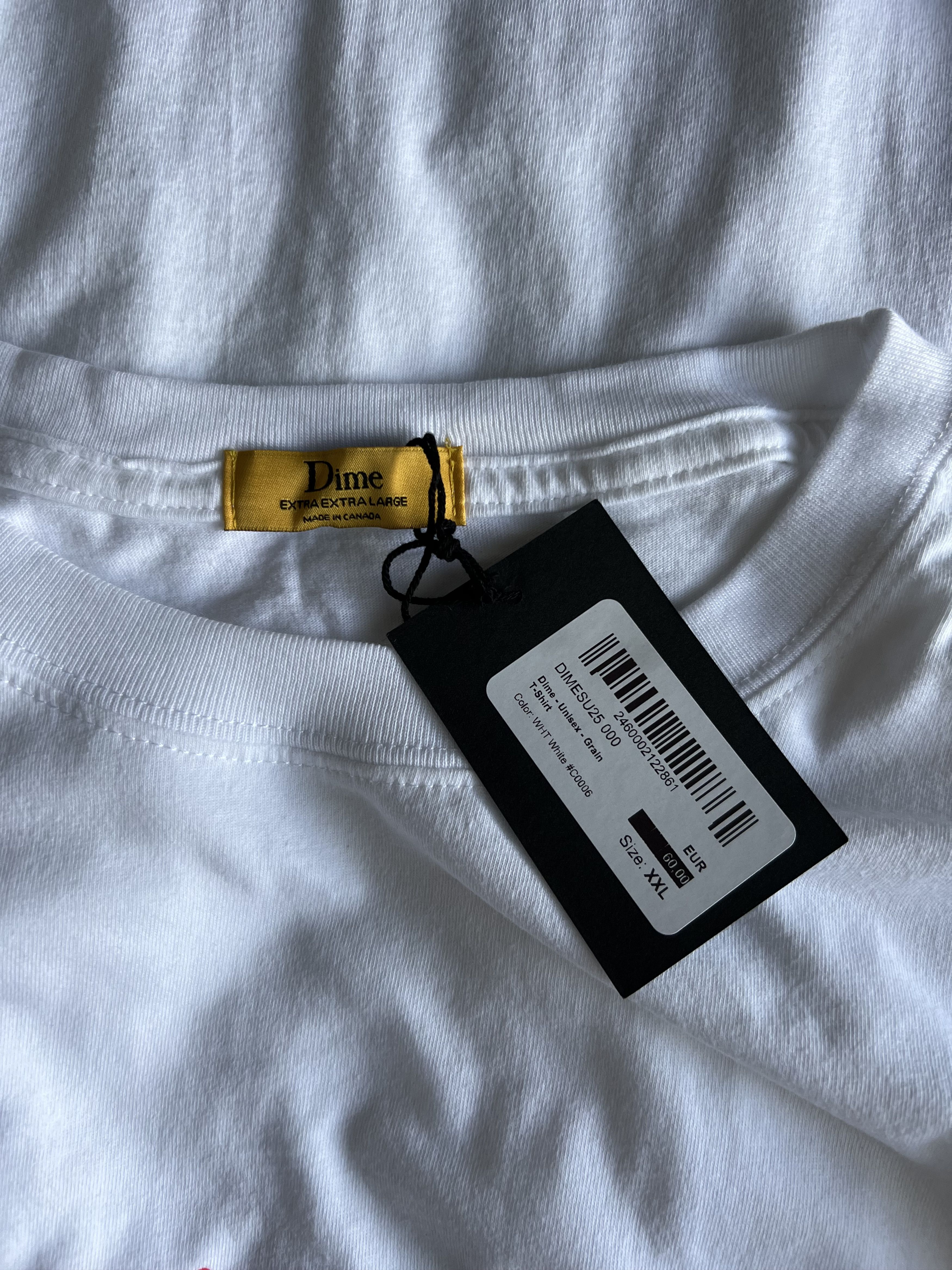 Dime Dime MTL Dime Brand Grain Tee in White Size US XXL / EU 58 / 5 - 4 Thumbnail