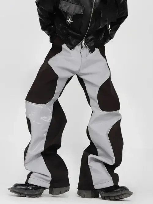 Jean Mauroicardi Soft Patchwork Leather Pants Size US 32 / EU 48 - 3 Thumbnail