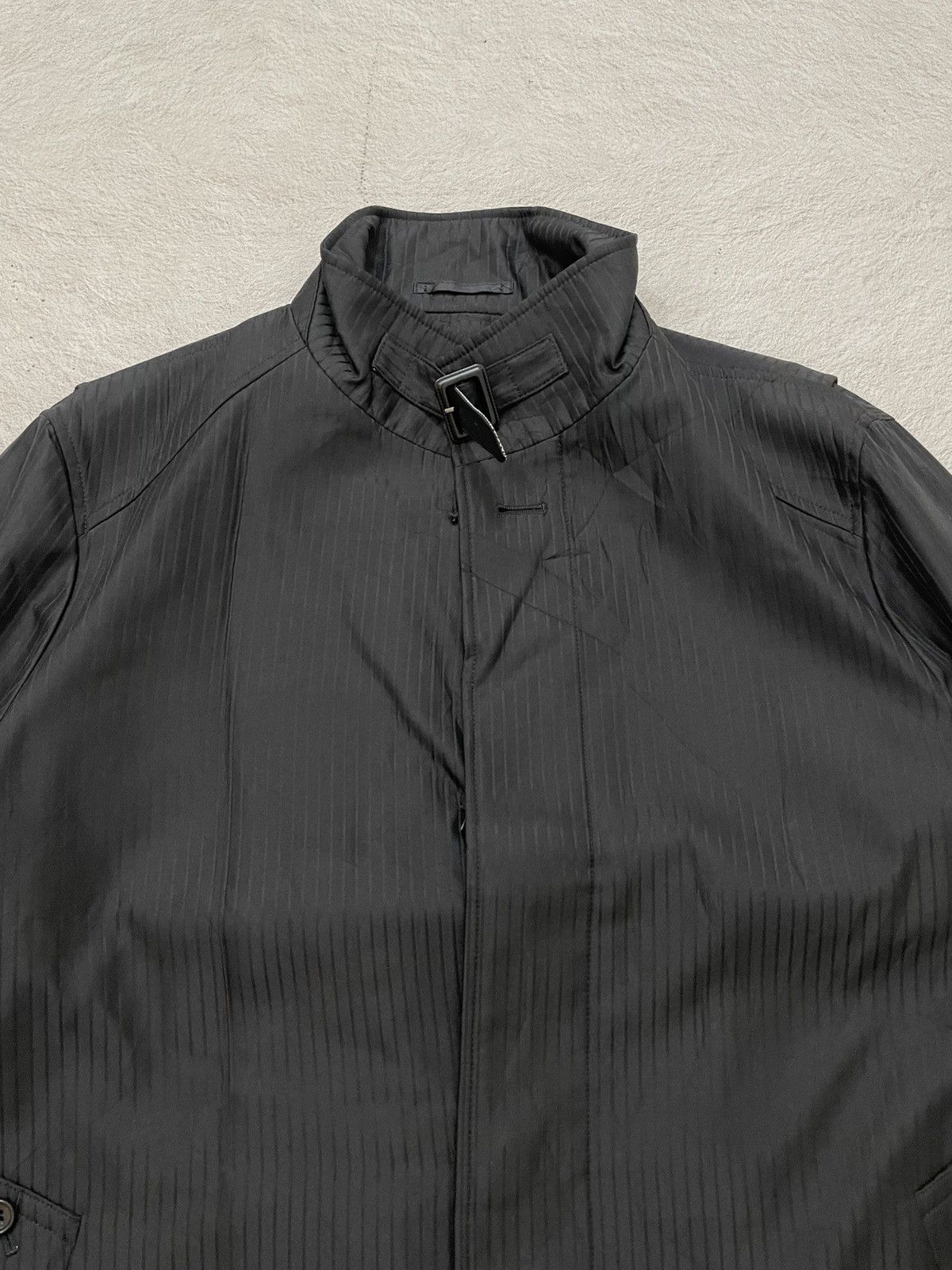 14th Addiction 2000s Japan Y’j Black Tech Mac Coat Hidden Placket LGB Y2K Size US L / EU 52-54 / 3 - 3 Thumbnail