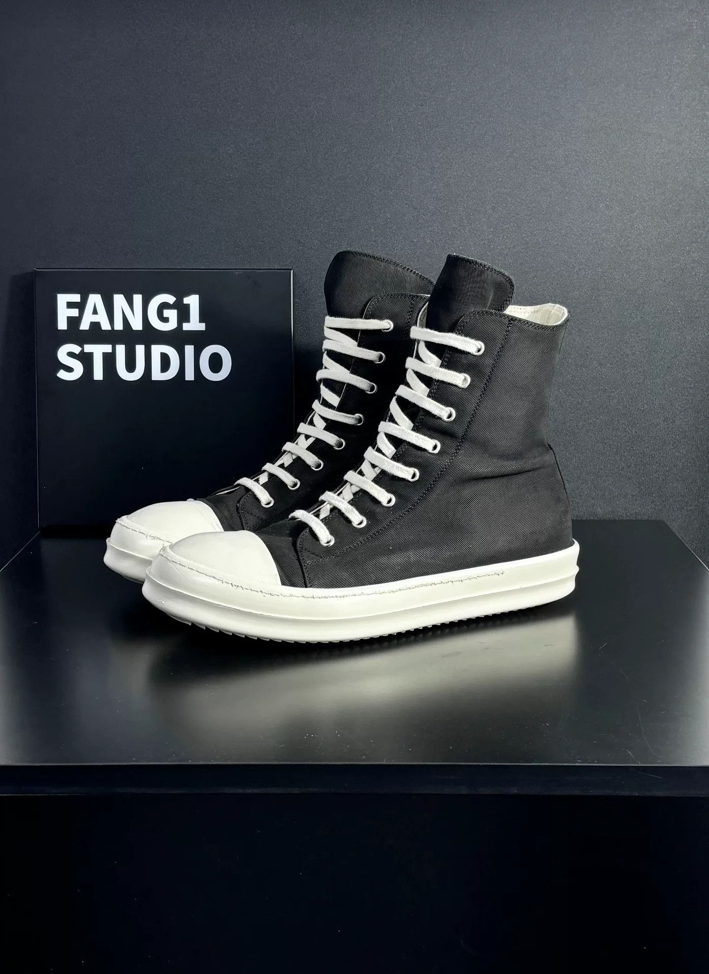 Rick Owens Rick Owens Multi Hitop Sneakers 8.5 Men Size US 8.5 / EU 41-42 - 1 Thumbnail