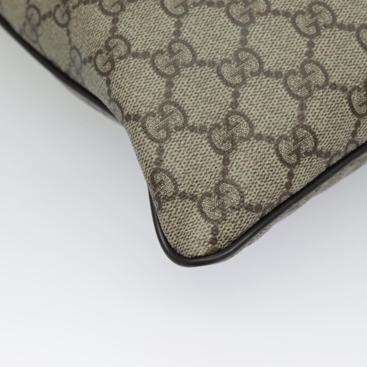 Gucci GUCCI GG Supreme Shoulder Bag Pvc Leather Beige Brown Silver Size ONE SIZE - 15 Thumbnail