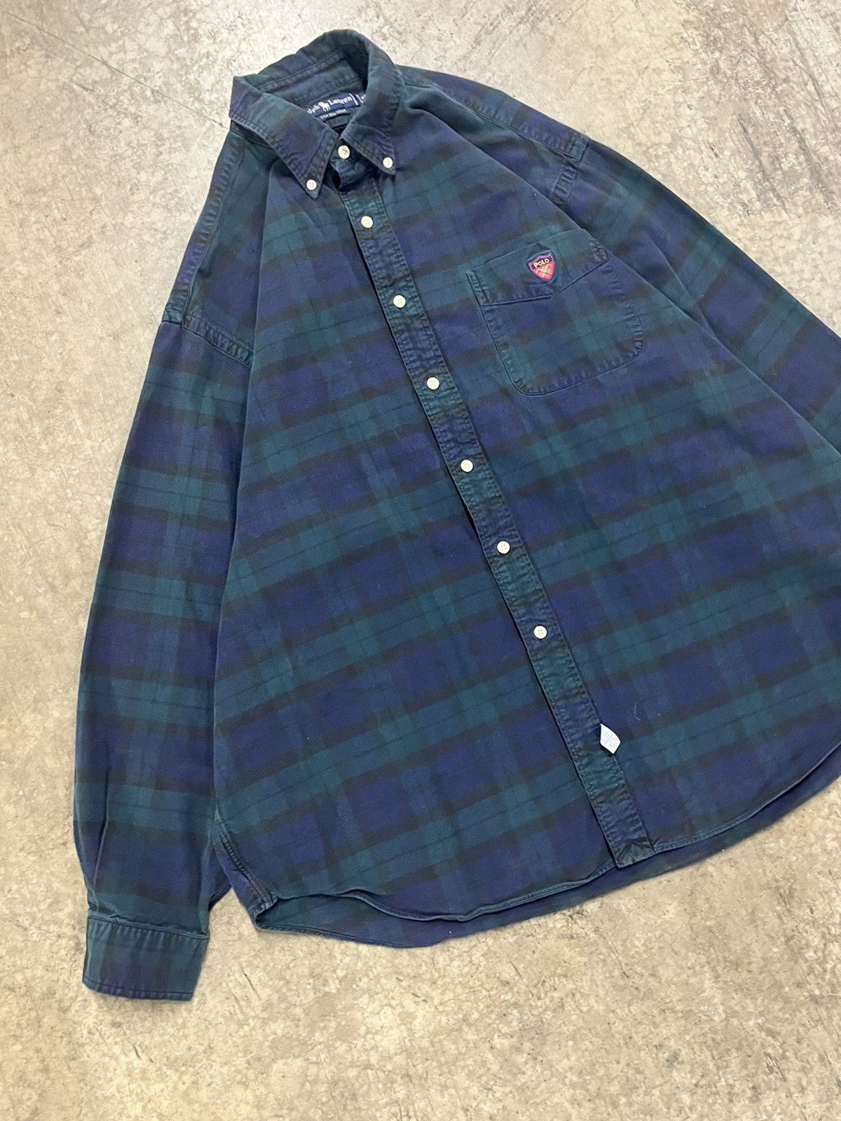 Polo Ralph Lauren × Vintage Polo Ralph Lauren vintage plaid golf crest button preppy Size US XL / EU 56 / 4 - 3 Thumbnail