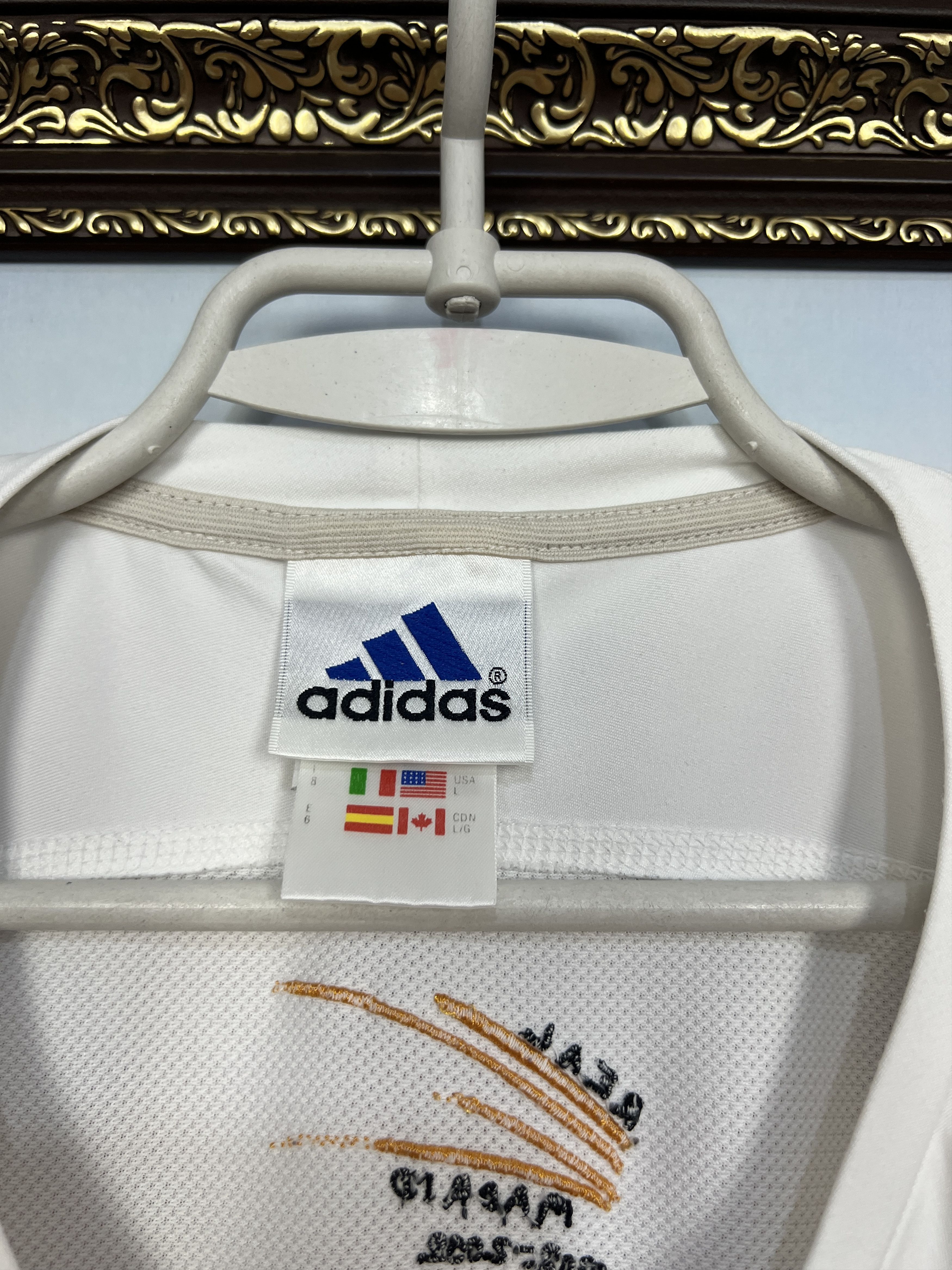 Adidas Vintage 90's Real Madrid Football Train Shirt Soccer Jersey Size US L / EU 52-54 / 3 - 8 Thumbnail
