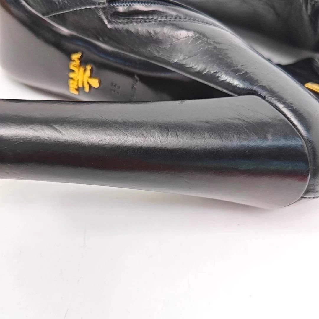 Prada Prada Black High Heel Boots 36 Size US 5 / IT 35 - 9 Thumbnail
