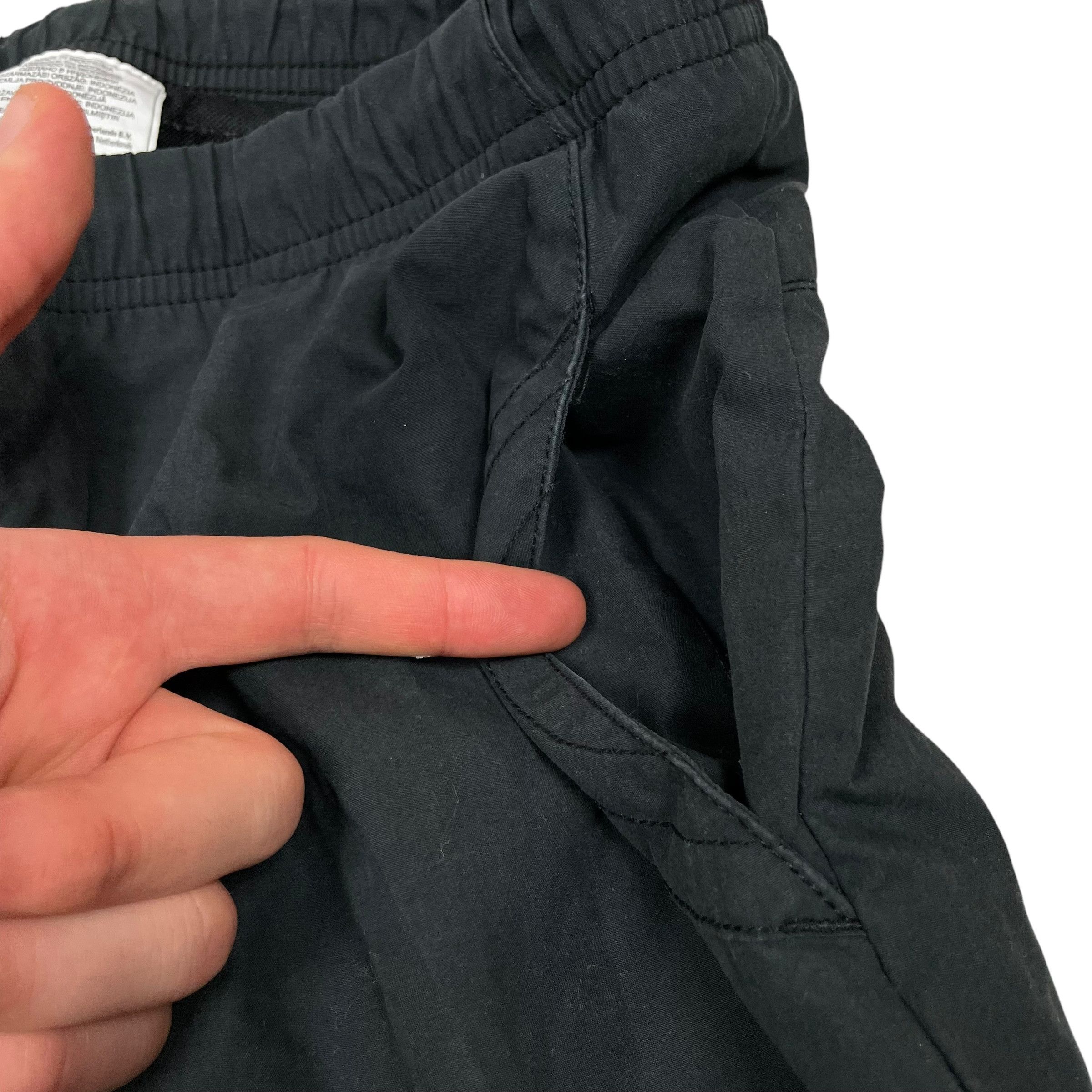 Nike × Vintage Nike Sportswear Men Black Spellout Straight Track Pant Small Size US 30 / EU 46 - 4 Thumbnail