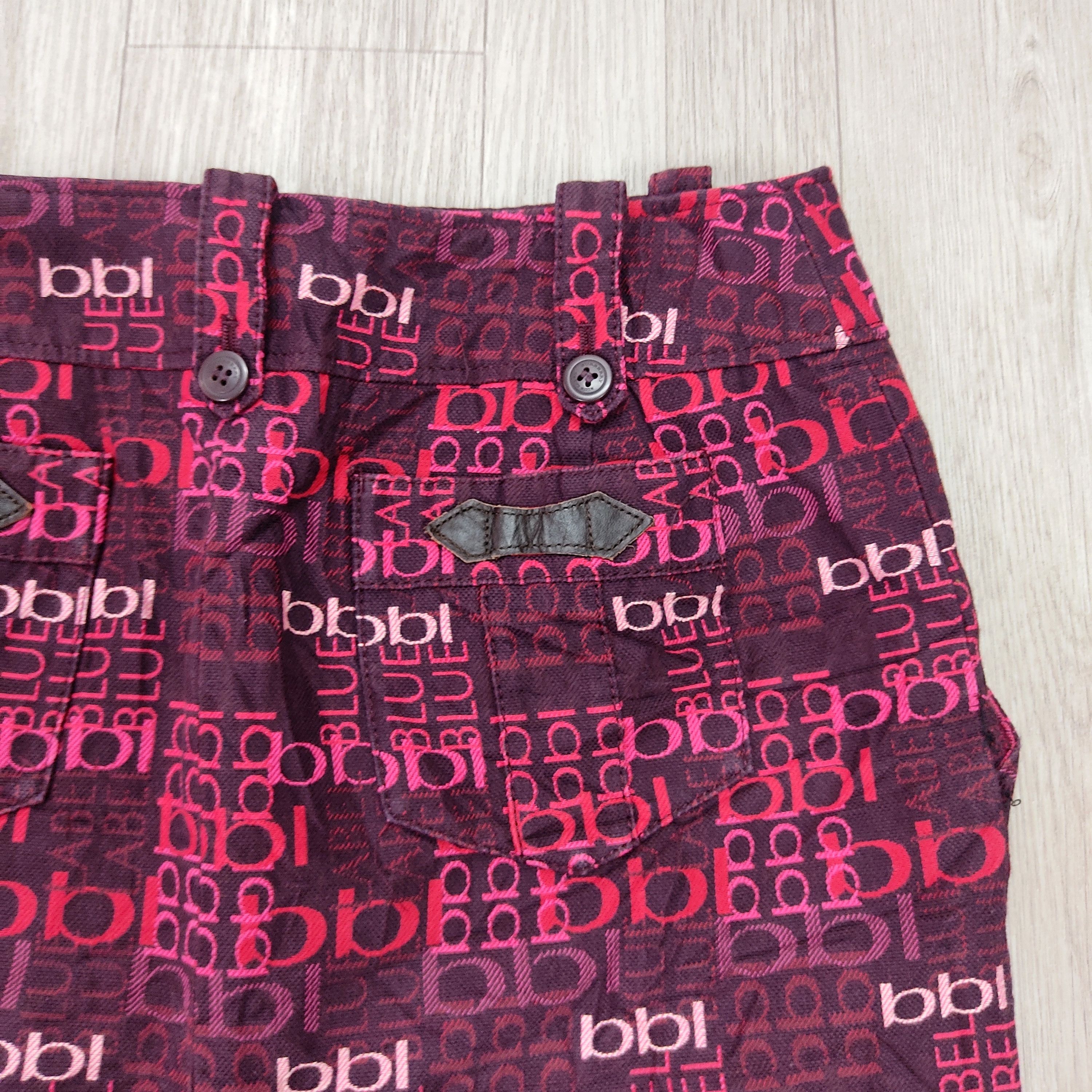 Burberry BURBERRY Blue Label All Over Print Monogram Mini Skirt Size 27" / US 4 / IT 40 - 6 Thumbnail