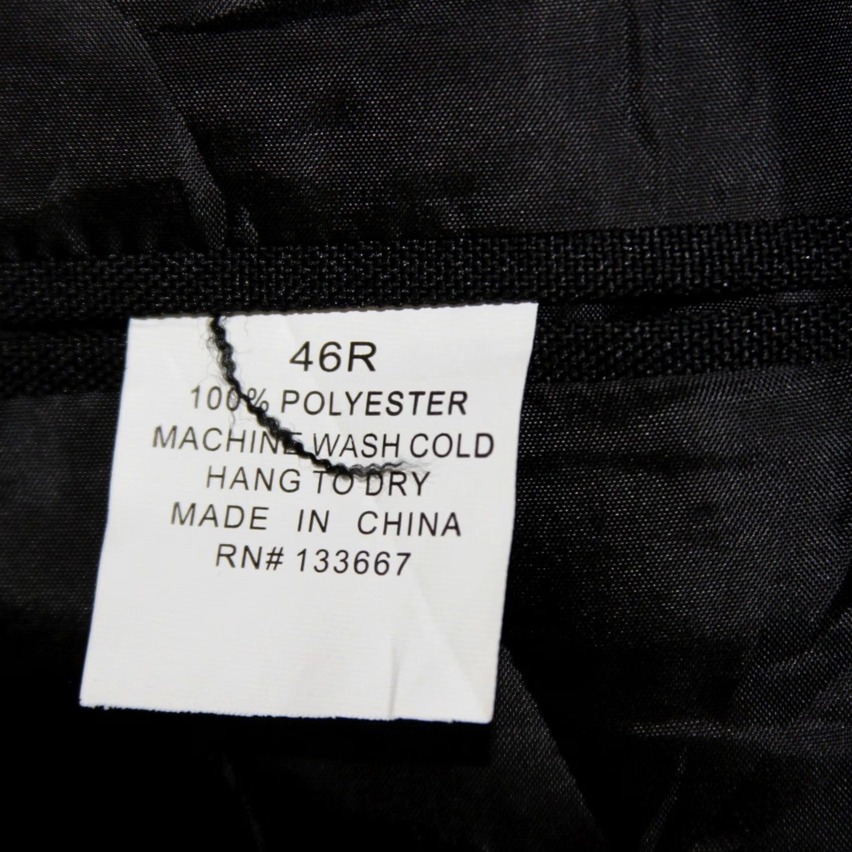Vintage Louis Martin Jacket Mens 46 Black Blazer 46R Polyester Suit Coat Size 46R - 6 Thumbnail