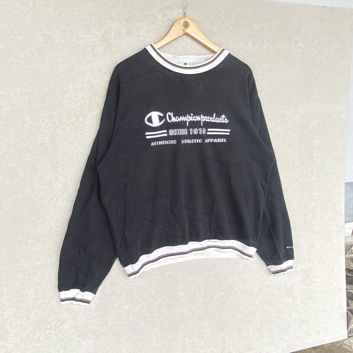 Other Vintage Champion Big Printed Crewneck Sweatshirt Black M Size US M / EU 48-50 / 2 - 3 Thumbnail