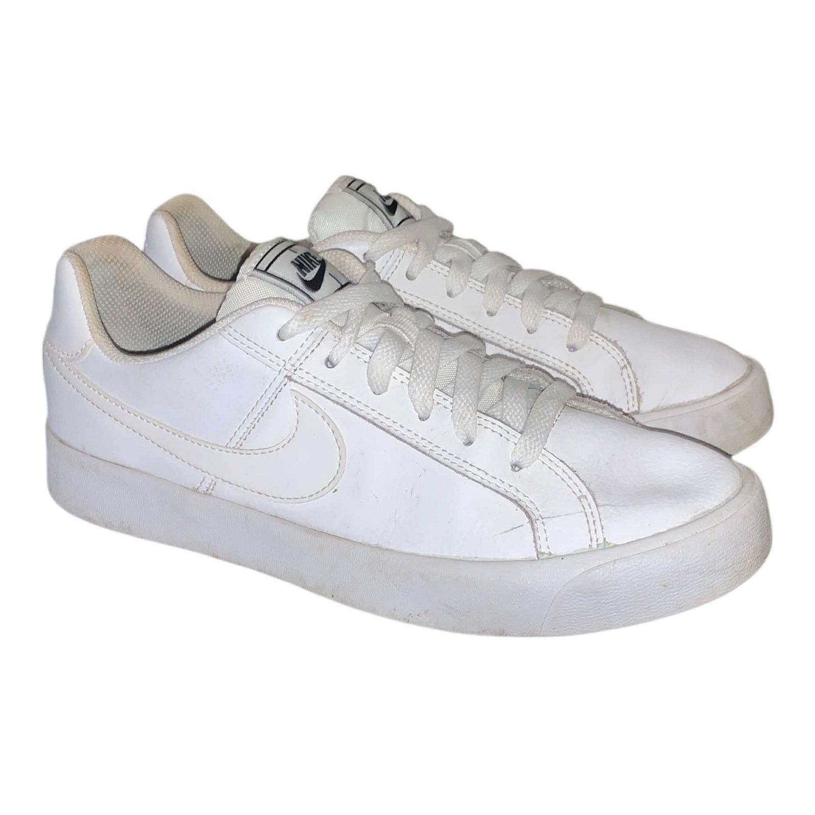 Nike Nike Court Royale AC White Leather Low-Top Sneaker Women's 8 Size US 8 / IT 38 - 3 Thumbnail