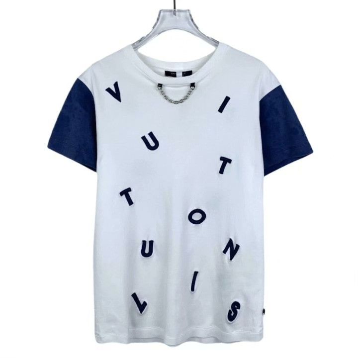 Louis Vuitton Louis Vuitton Logo Embroidery Colorblock Cotton T-shirt Size XS / US 0-2 / IT 36-38 - 1 Thumbnail