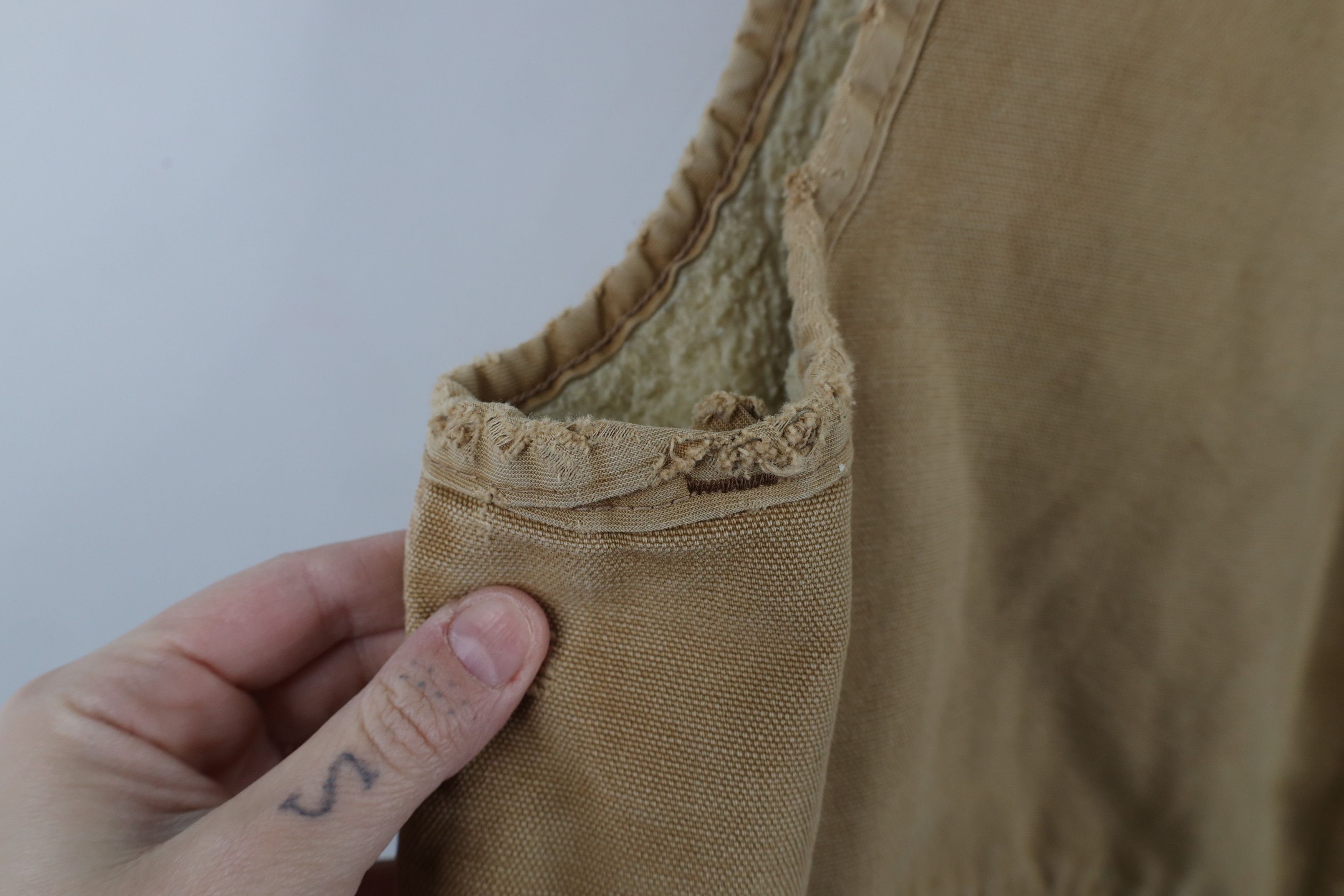 Carhartt Vintage 80s Carhartt Fleece Lined Canvas Vest Jacket USA Size US XL / EU 56 / 4 - 8 Thumbnail