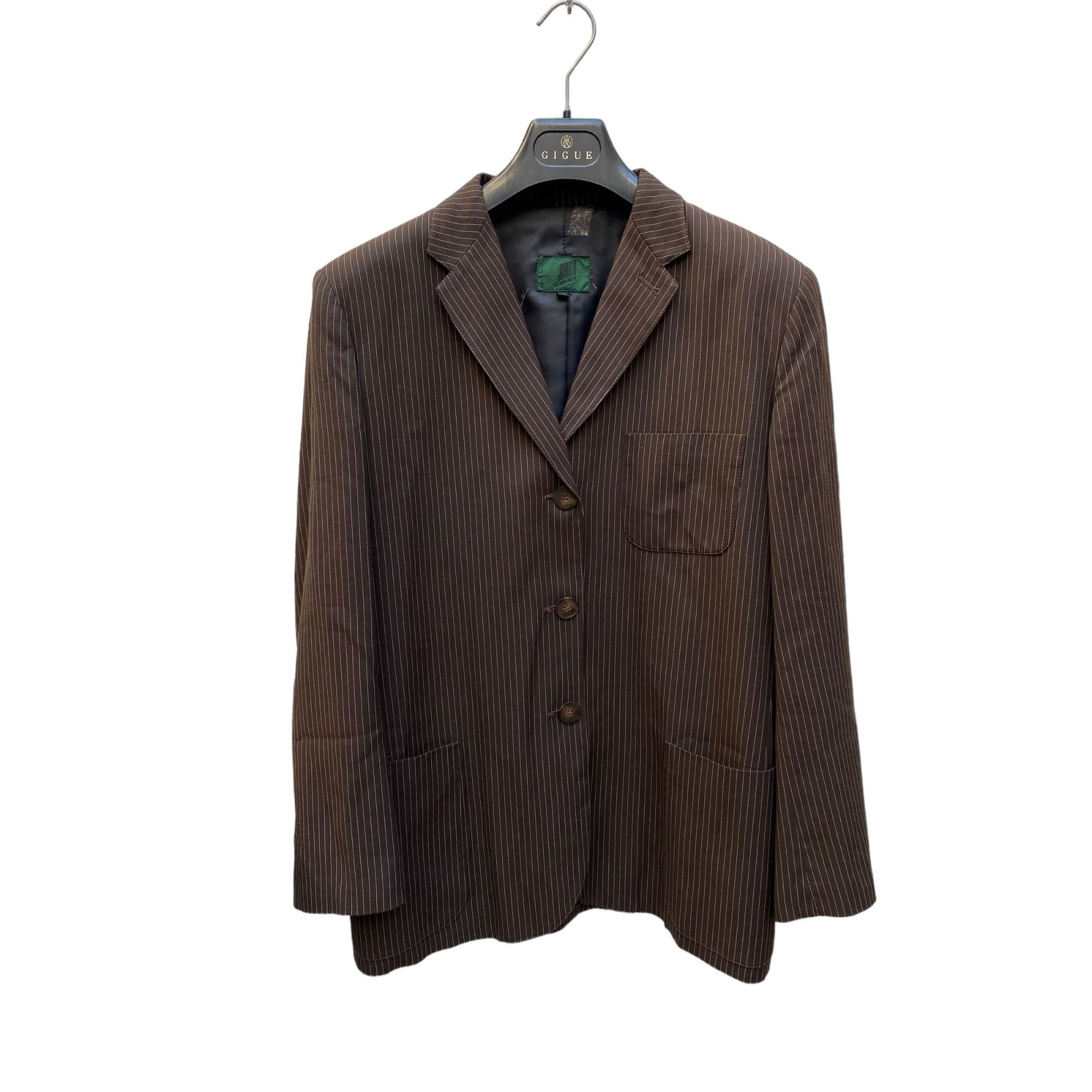 image of Jean Paul Gaultier Vintage Brown Striped Blazer Jacket, Women's (Size Medium)