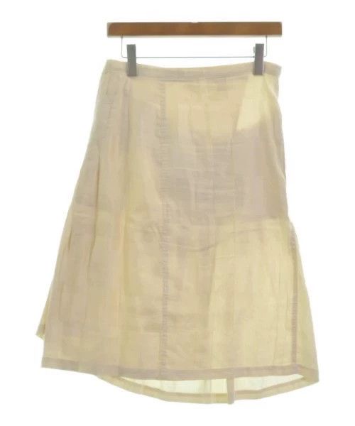 Dries Van Noten Dries Van Noten size:36 Yellow linen silk pleated skirt Size 35" - 2 Thumbnail