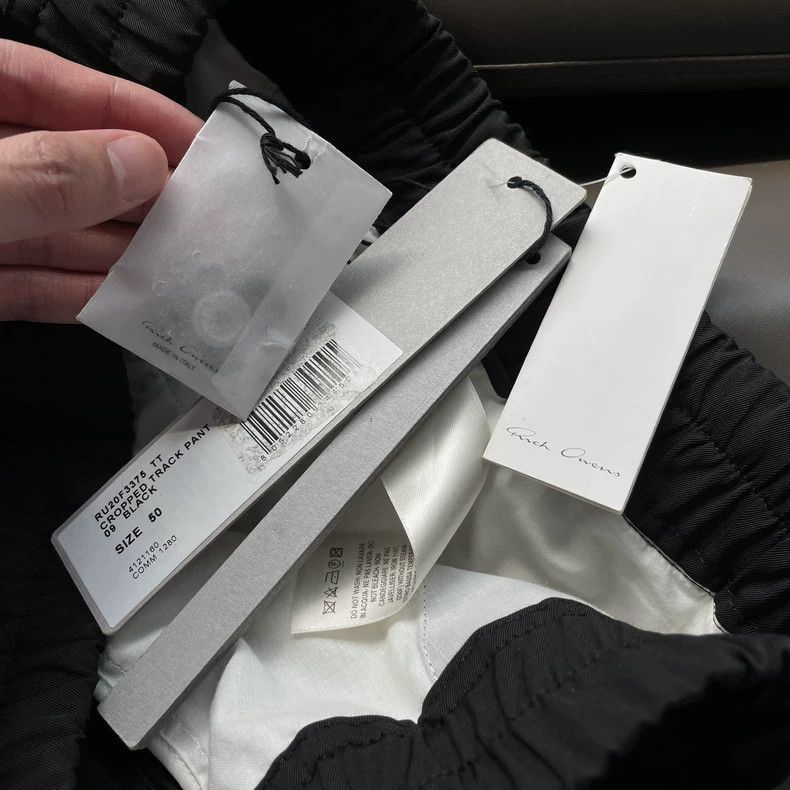 Rick Owens Rick Owens Black Zip Drawstring Pants-2505 Size US 44 / EU 60 - 8 Thumbnail