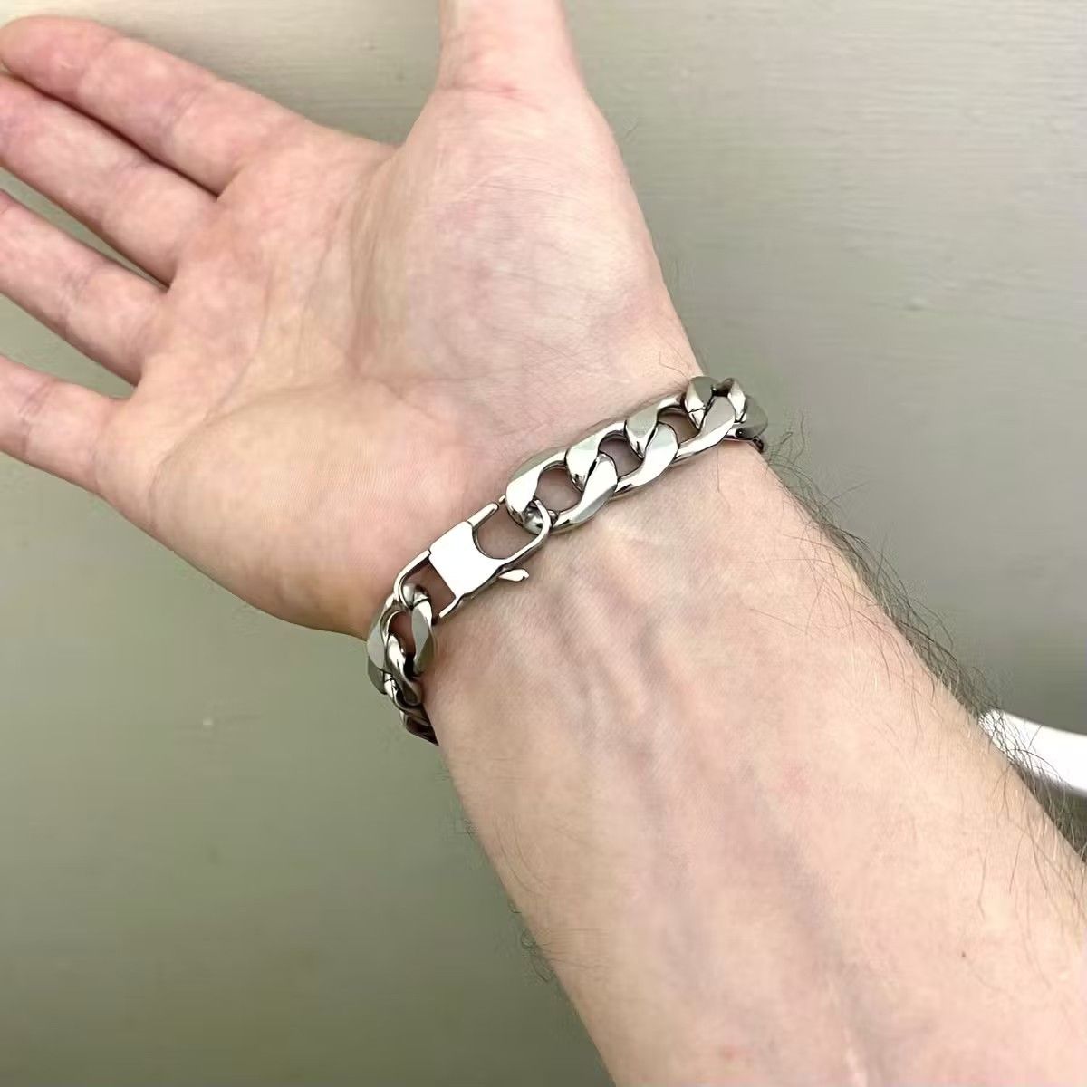 Jewelry Silver color Cuban chain Size ONE SIZE - 2 Thumbnail