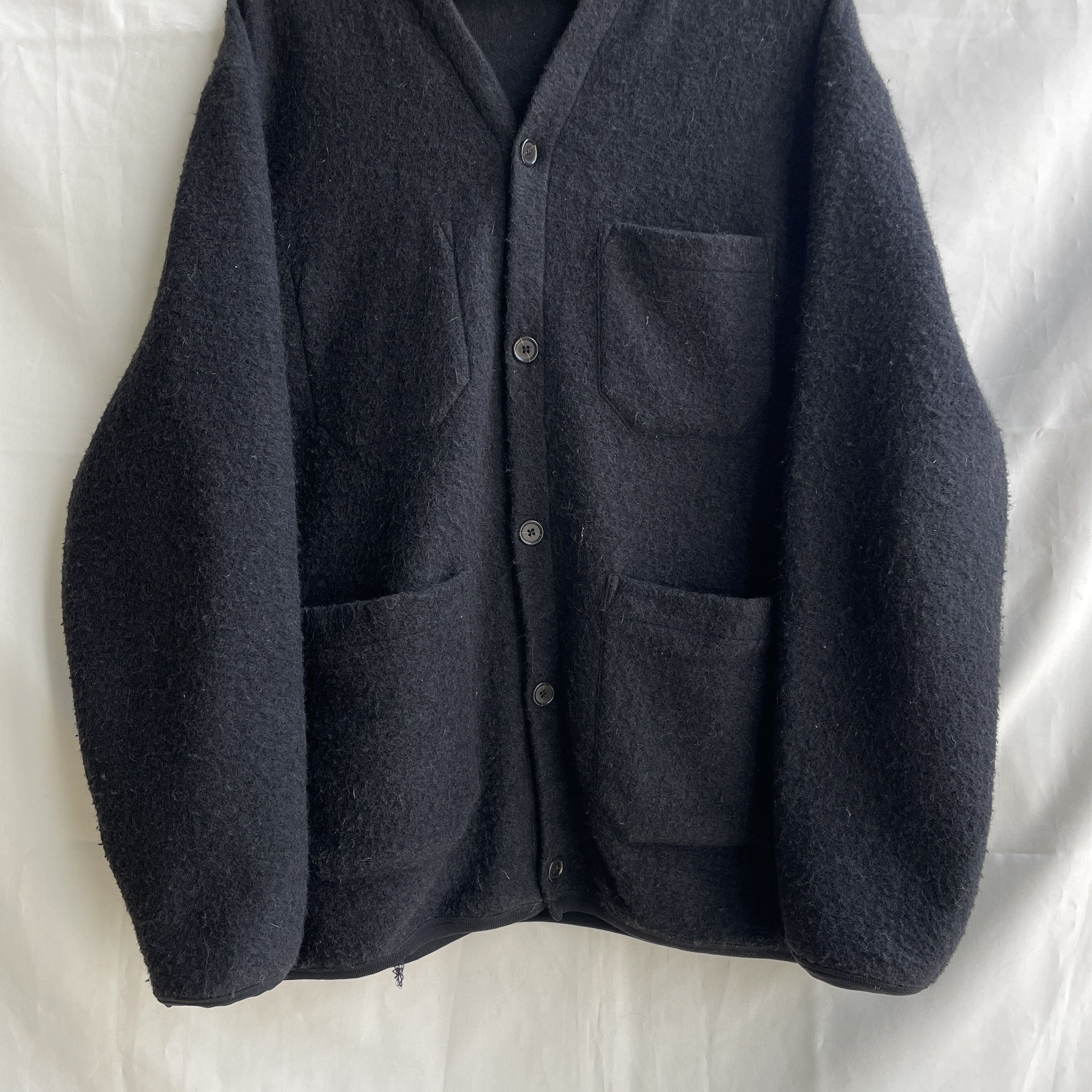 Universal Works Universal Works Dark Navy Fleece Wool Chore Cardigan Size US XXL / EU 58 / 5 - 4 Thumbnail