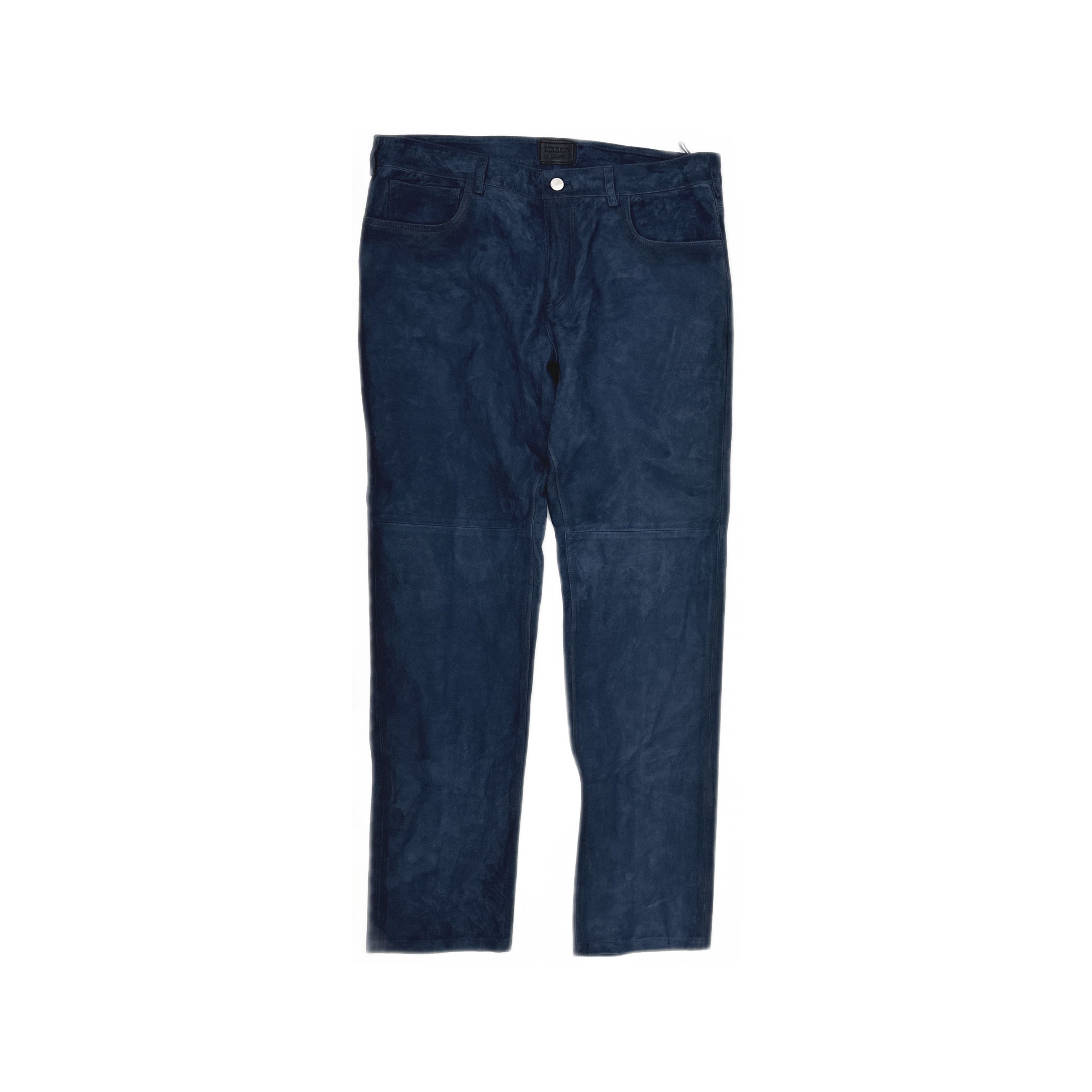 Prada Prada Suede Leather Pants Size 54 Size US 38 / EU 54 - 1 Thumbnail