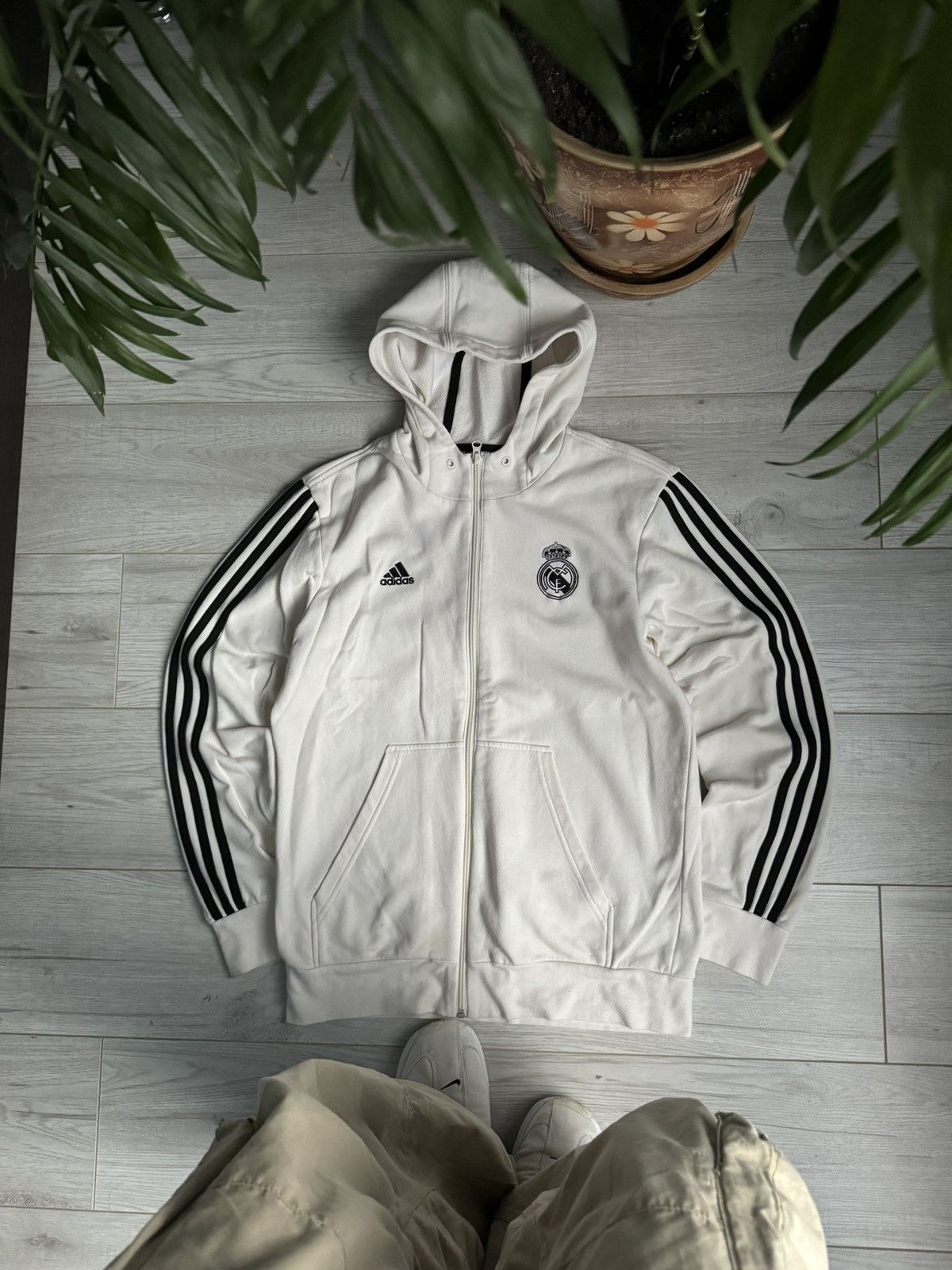 Adidas × Vintage Zip Hoodie Adidas Real Madrid 2014 soccer jersey shirt Size US M / EU 48-50 / 2 - 1 Thumbnail