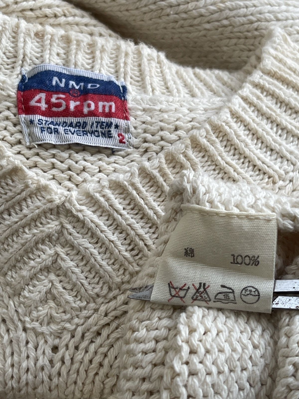 45rpm 45rpm Jumper Cable Knitted Sweater Size US S / EU 44-46 / 1 - 5 Thumbnail
