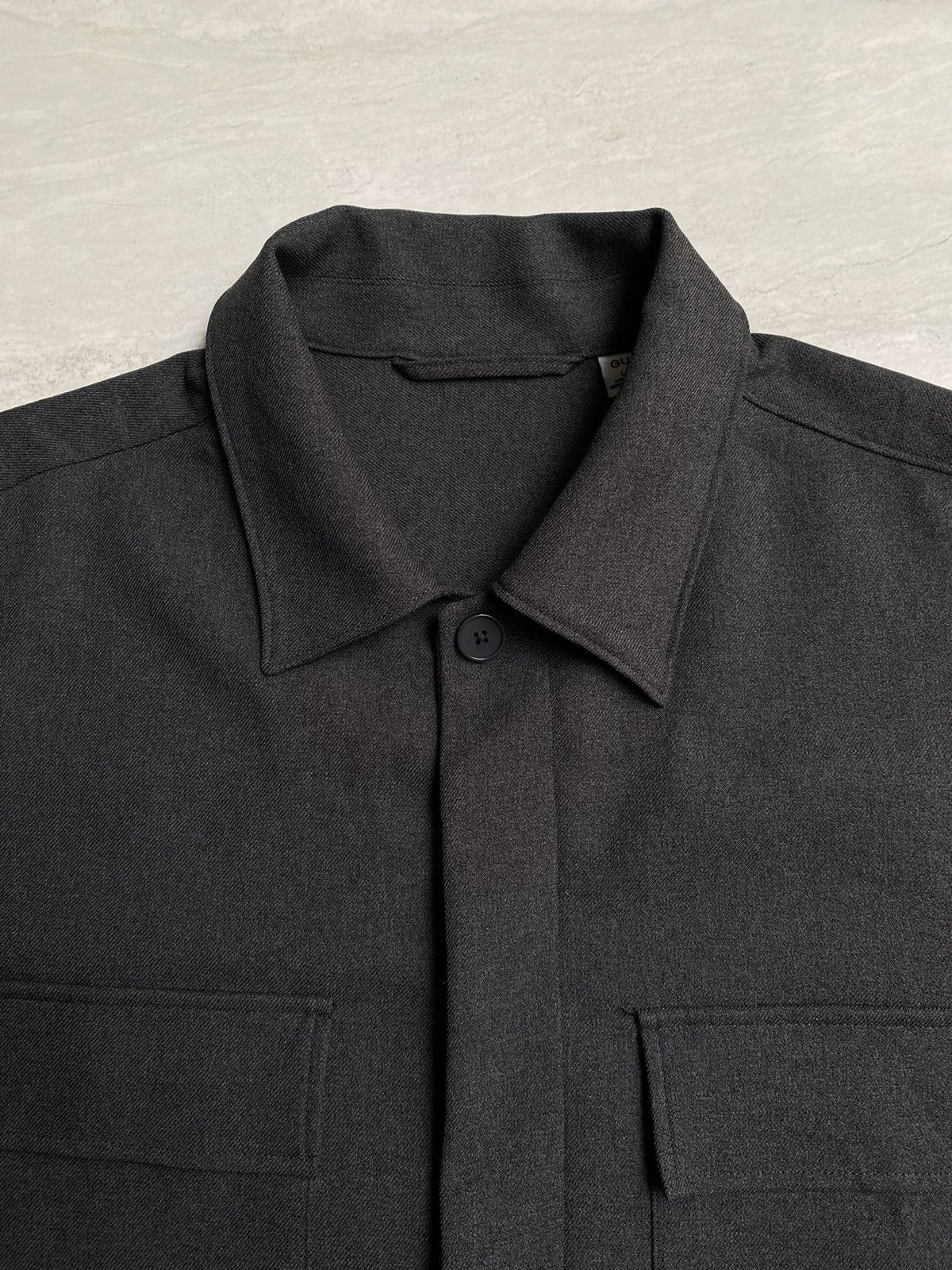 GU GU Pocket Boxy Oversize Grey Outer Shirt Size US L / EU 52-54 / 3 - 9 Thumbnail
