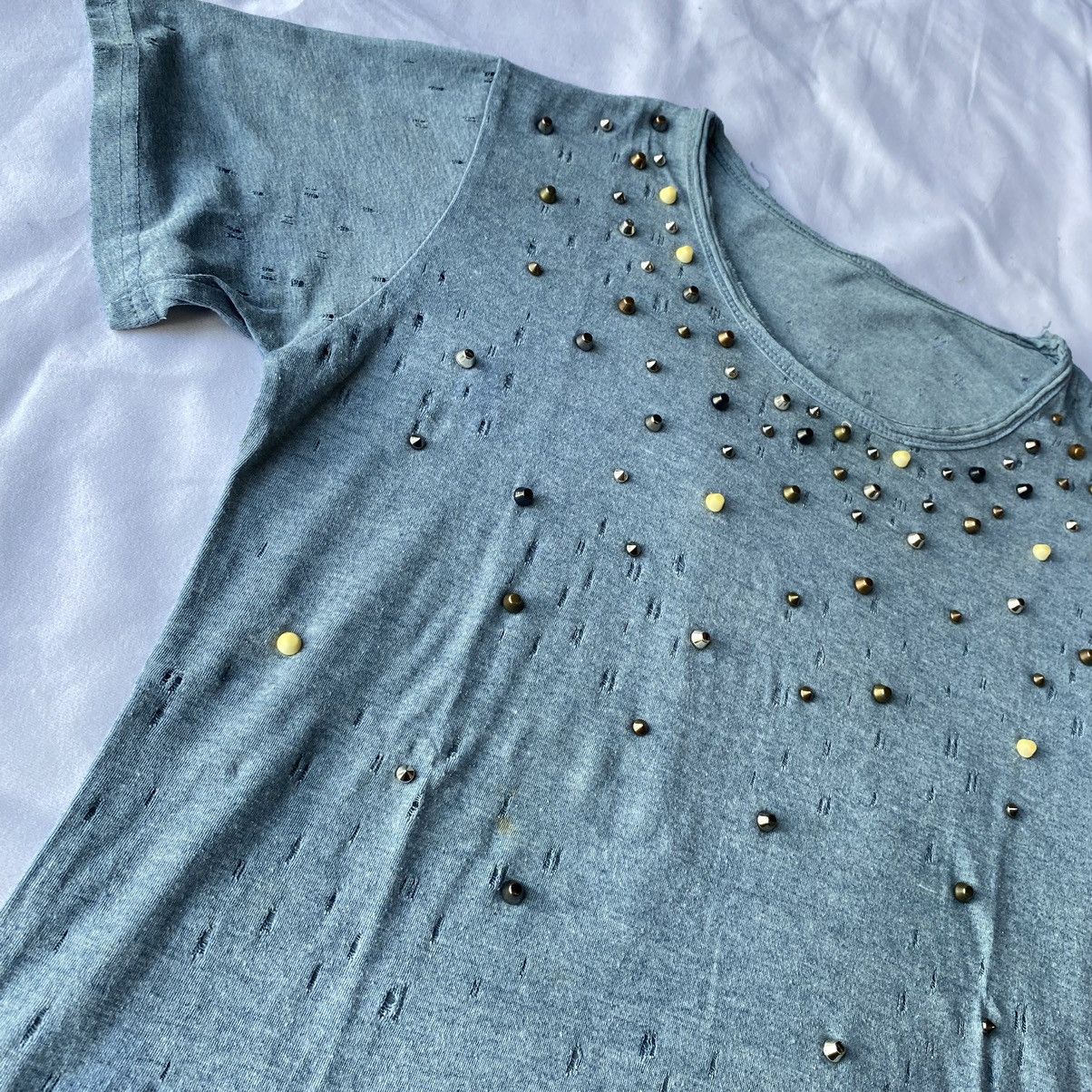 14th Addiction × If Six Was Nine × Japanese Brand Japanese Studded Distressed Seditionaries Punk Style Tees Size US L / EU 52-54 / 3 - 6 Thumbnail