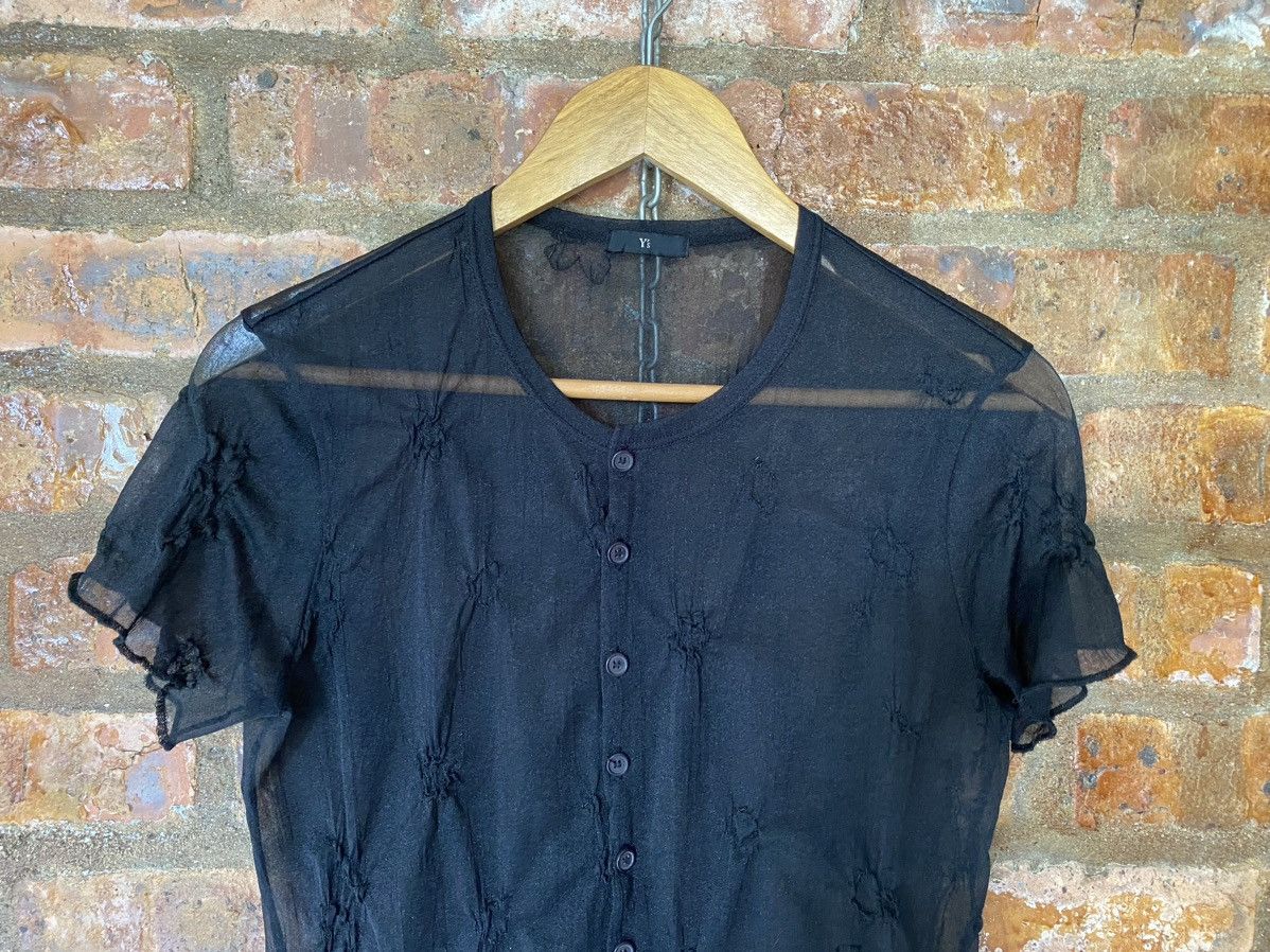 Y's 1990s Y'S Mesh transparent shirt Size S / US 4 / IT 40 - 3 Thumbnail