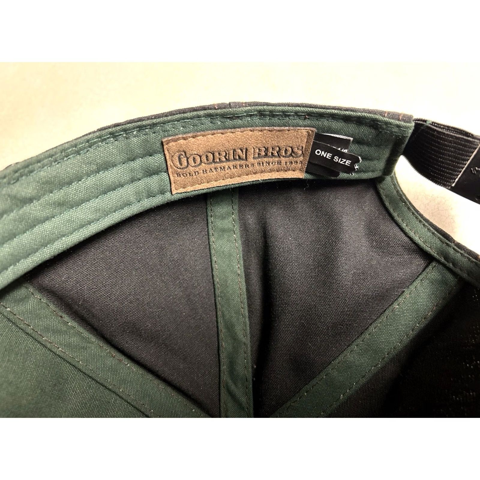 Goorin Bros. VINTAGE Goorin Bros Grenadier 6 Panel Waxed Cotton Adjustable Strapback Musky Pike Hat Men Size ONE SIZE - 6 Thumbnail