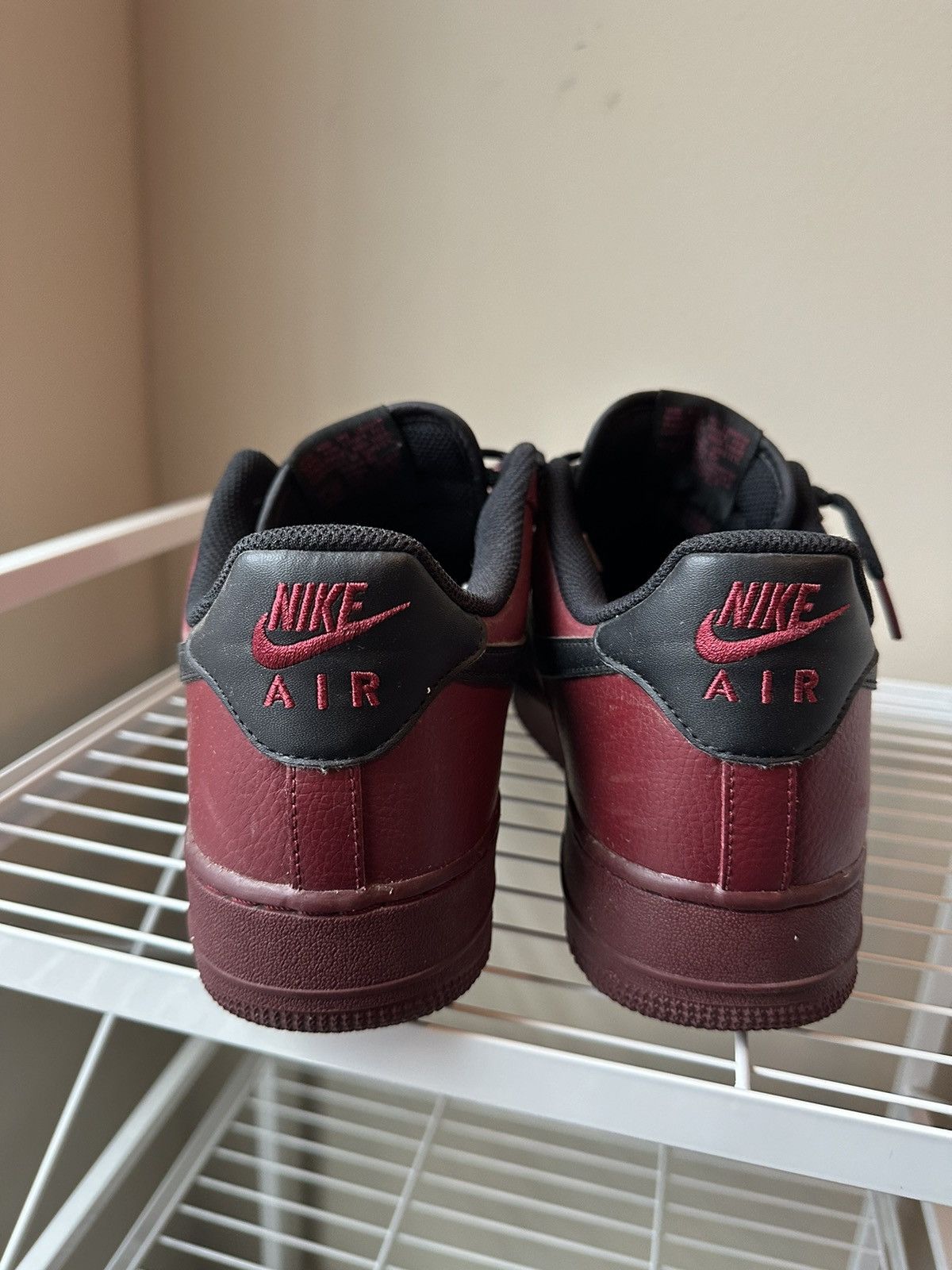 Nike Nike Air Force 1 Maroon Size US 12 / EU 45 - 2 Thumbnail