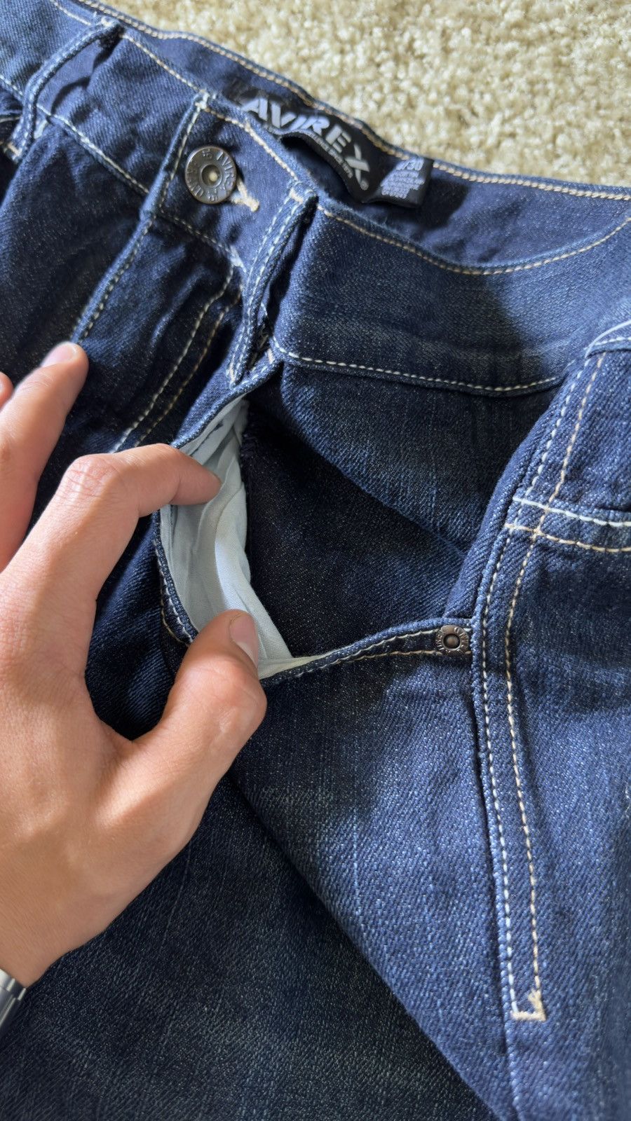 Avirex × Vintage AVIREX Jeans Size US 34 / EU 50 - 6 Thumbnail