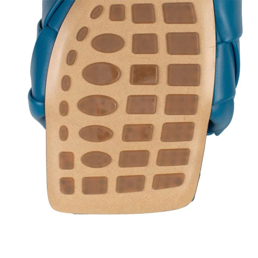 Bottega Veneta o1n1vont1124 Lido Flat Sandals in Blue Size US 4.5 / IT 34.5 - 8 Thumbnail