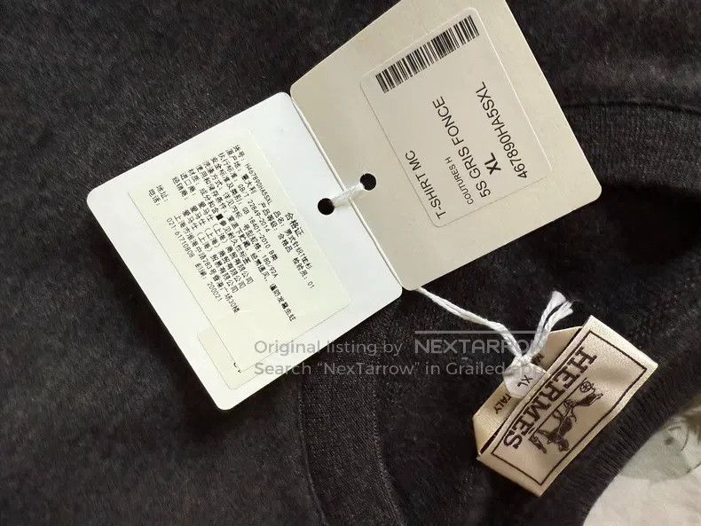 Hermes Hermes Men's short-sleeve T-shirt Size US XL / EU 56 / 4 - 2 Thumbnail