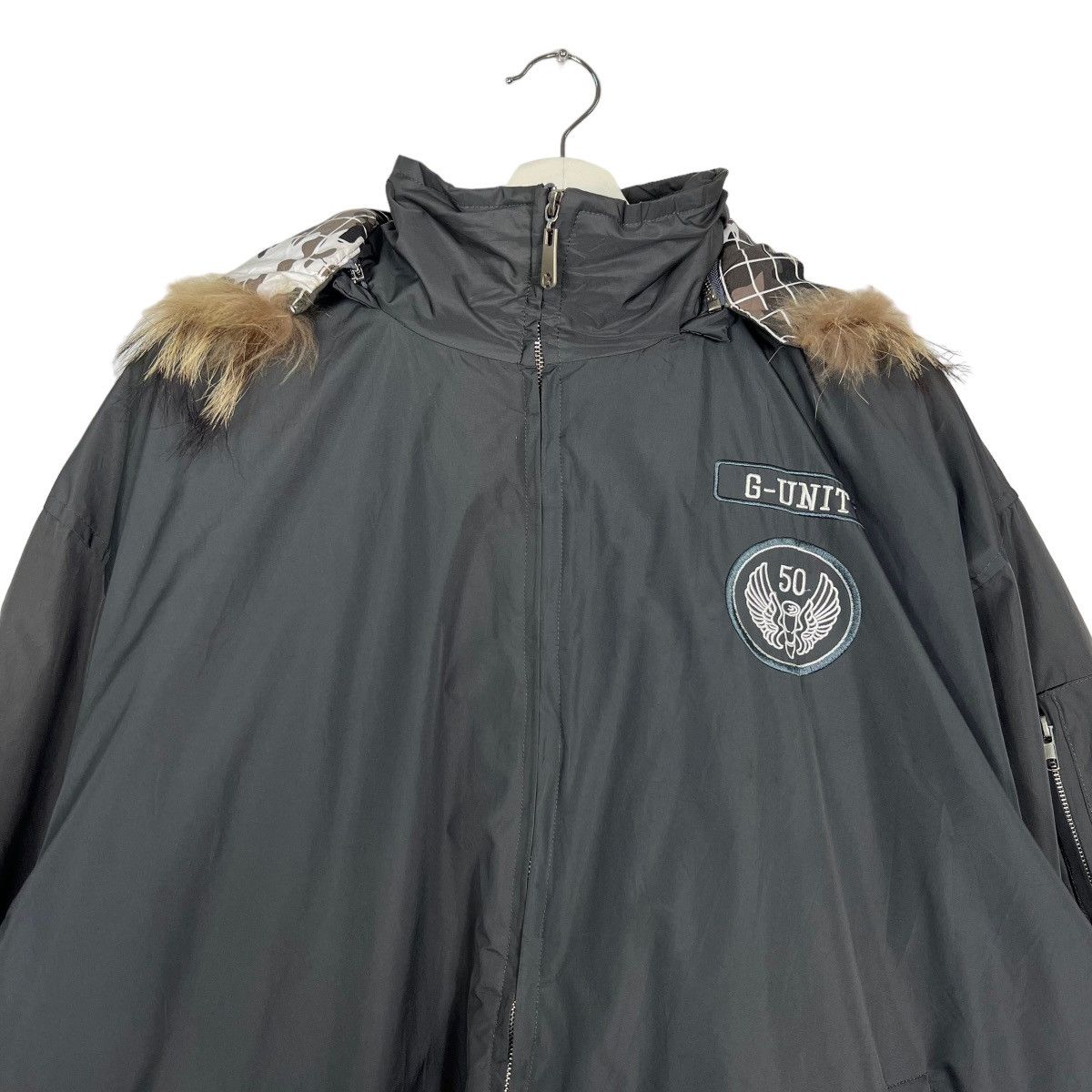 G-Unit 🔥 G UNIT FAUX FUR HOODIE BOMBER JACKET Size US XL / EU 56 / 4 - 4 Thumbnail