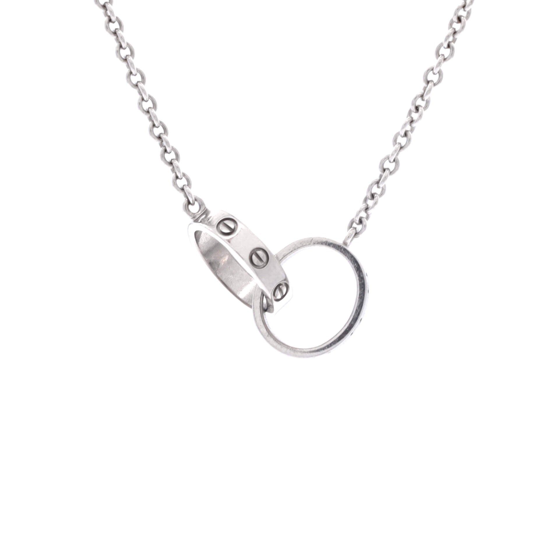 Cartier Love Interlocking Necklace Size ONE SIZE - 1 Thumbnail