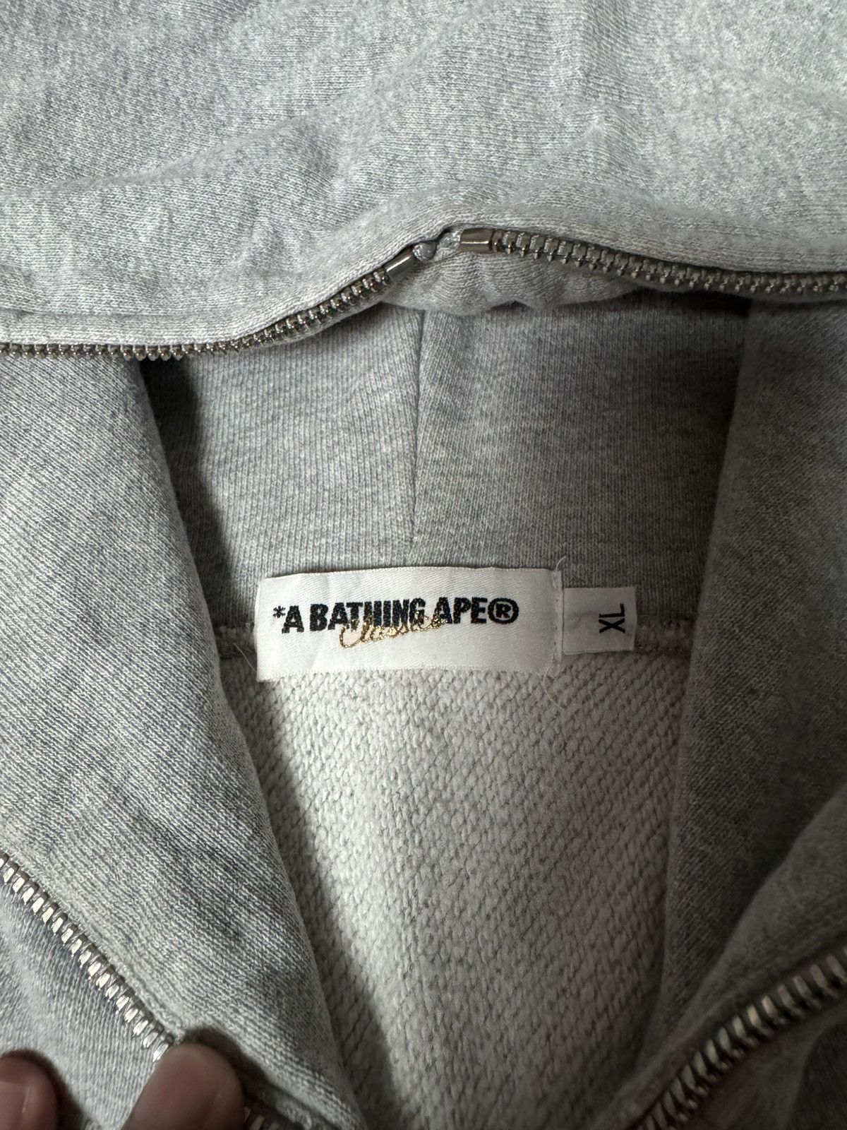 Bape VINTAGE BABY MILO BY BATHING APE GREY HOODIE WITH ZIPER Size US XL / EU 56 / 4 - 8 Thumbnail