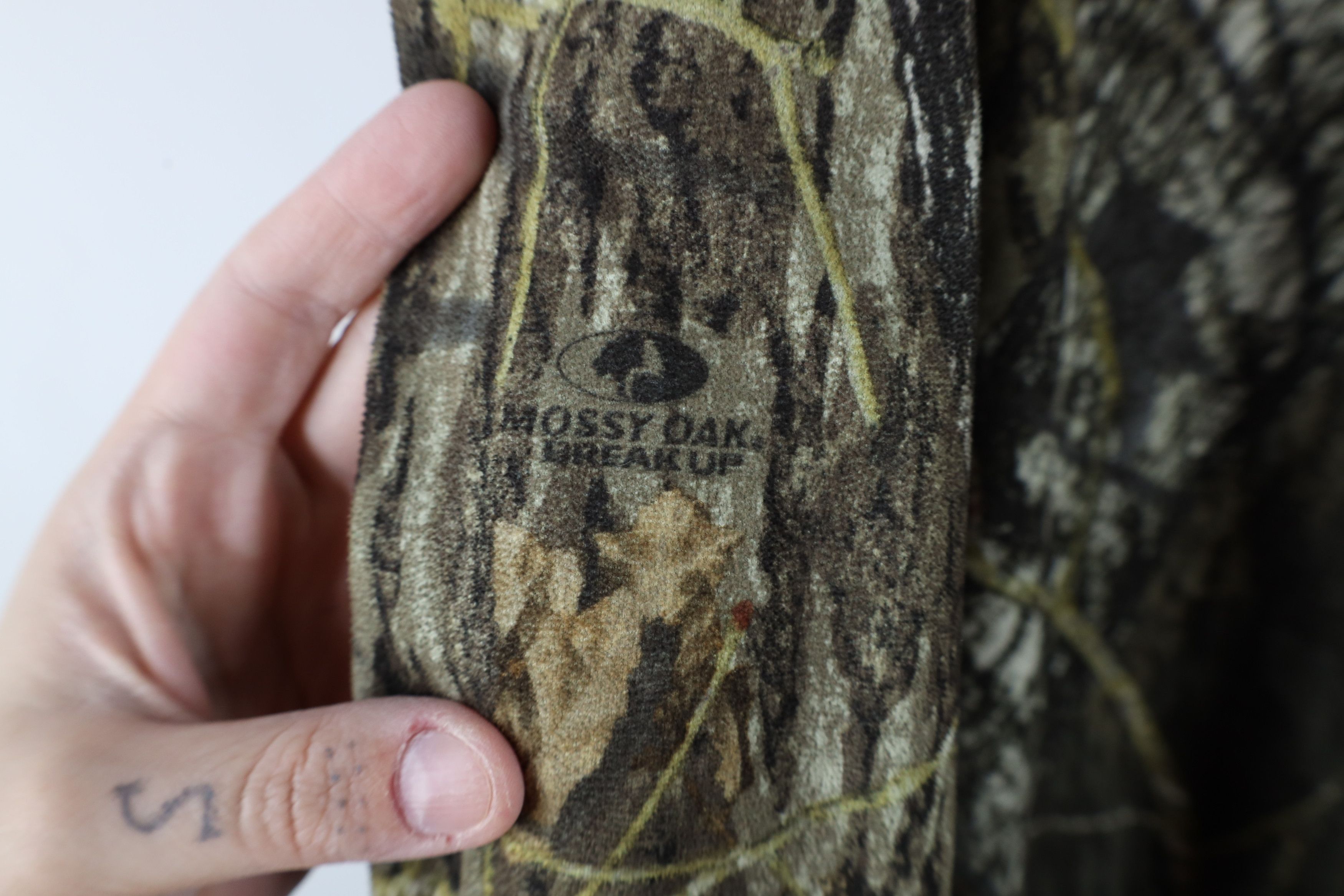 Vintage Vintage Streetwear Mossy Oak Camouflage Half Zip Sweater Size US L / EU 52-54 / 3 - 5 Thumbnail