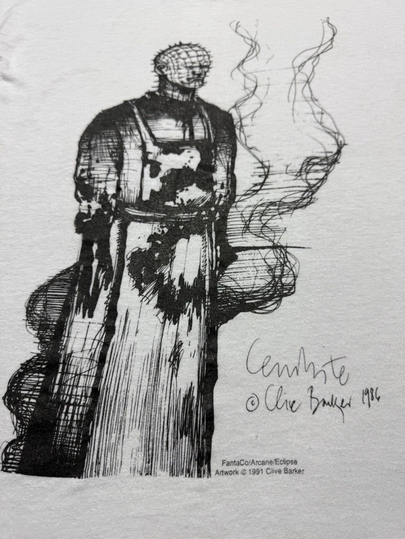 Vintage Title: 1991 Clive Barker Cenobite Tee XL Single Stitch Horro Size US XL / EU 56 / 4 - 3 Thumbnail