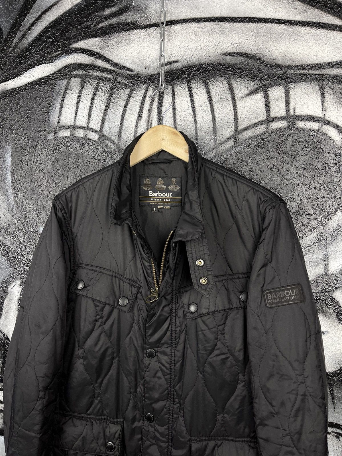 Barbour × Vintage Barbour International Ariel Track Quilt Jacket Men’s Size S Size US S / EU 44-46 / 1 - 3 Thumbnail