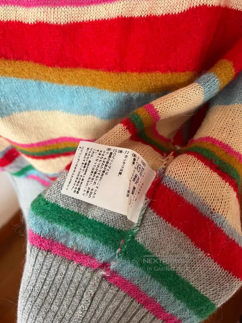 Vivienne Westwood Vivienne Westwood size 00 Rainbow Stripe Wool Knit Sweater Size S / US 4 / IT 40 - 7 Thumbnail