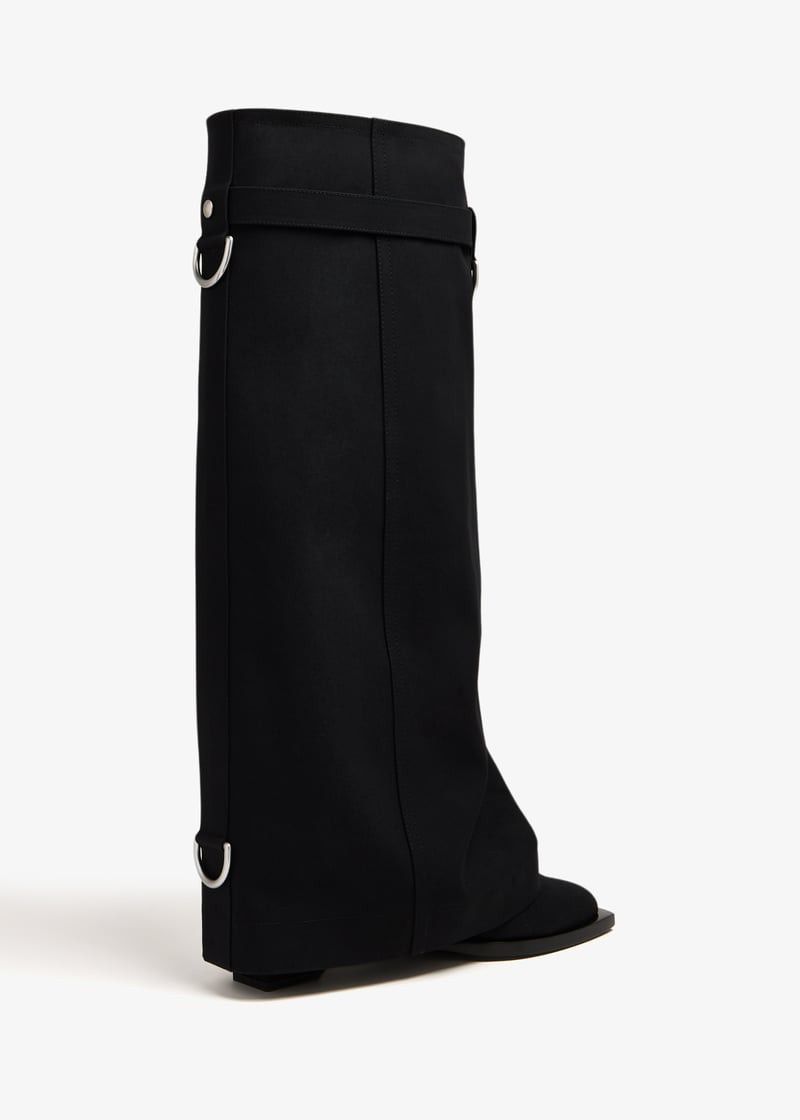 Givenchy o1w1db10525 Shark Lock Cowboy Boots in Black Size US 5 / IT 35 - 2 Thumbnail