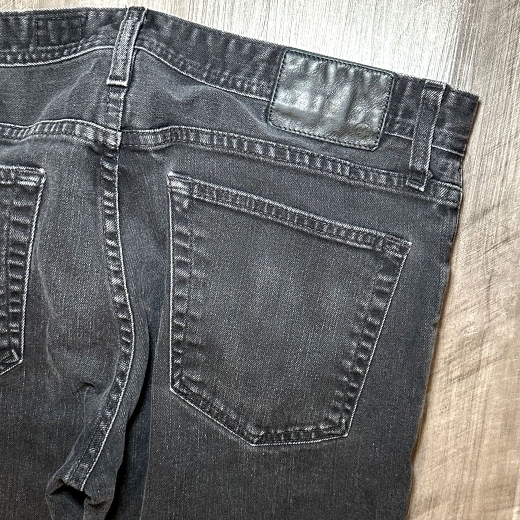 Vintage AG Adriano Goldschmied The Tellis Modern Slim Jeans 33R Black Men Regular 30 Inseam 35 39 10.5 7 12 MS9182 Size US 33 - 5 Thumbnail