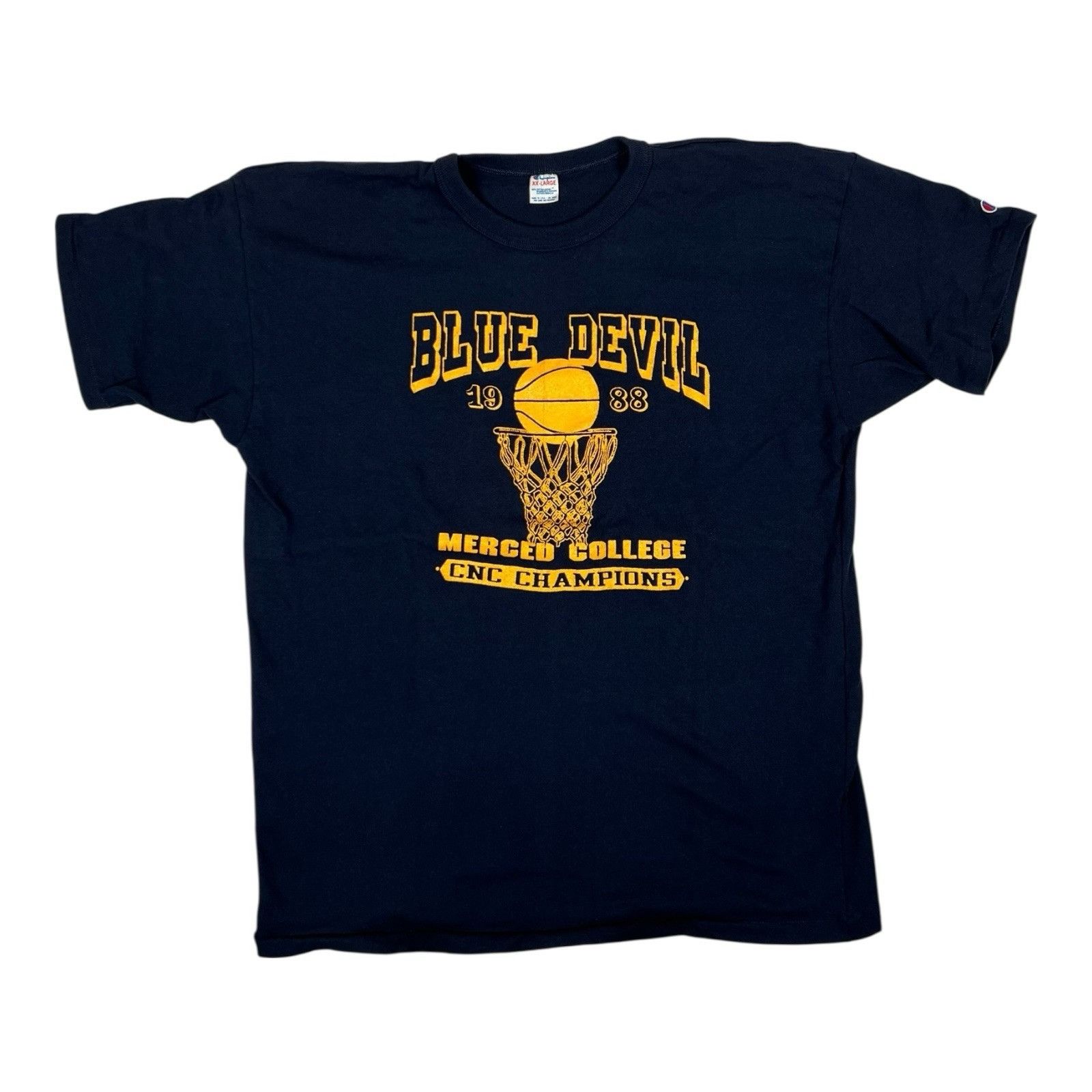 Champion Vintage Merced College Blue Devils Basketball Champions T-Sh Size US XXL / EU 58 / 5 - 1 Thumbnail