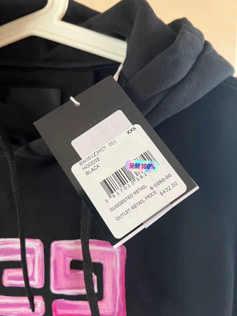 Givenchy Givenchy Women's Black Hooded Sweatshirt Size US XXS / EU 40 - 3 Thumbnail