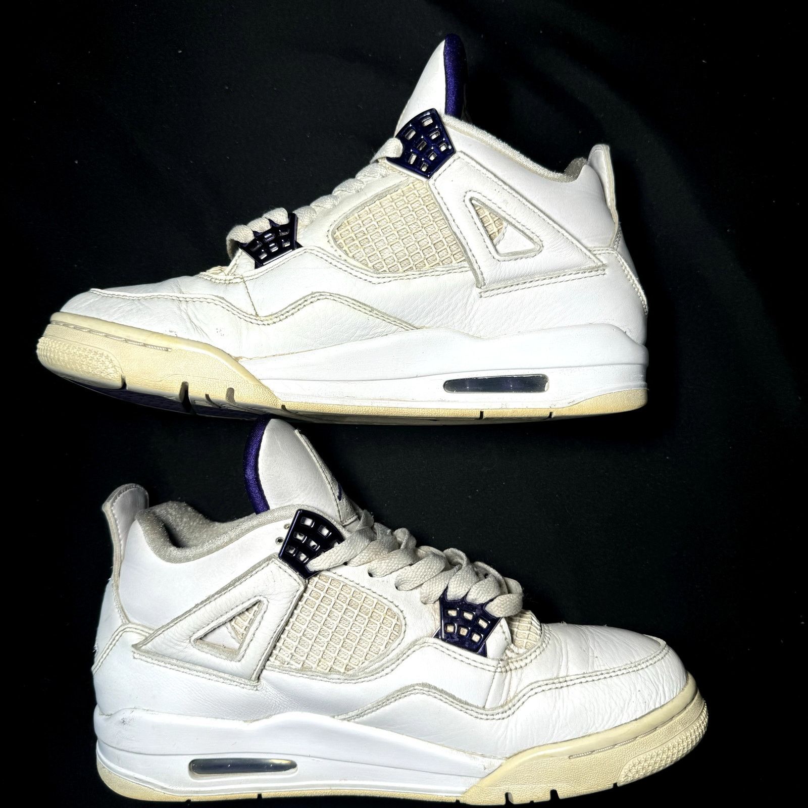 Jordan Brand × Nike Size 8 - Nike Air Jordan 4 Retro Purple Metallic Men's Shoes Size US 8 / EU 41 - 2 Thumbnail