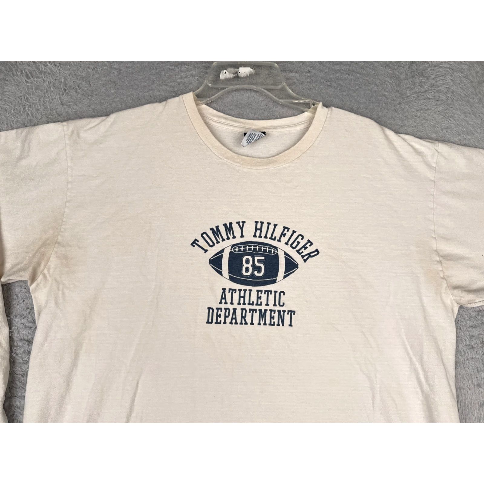 Tommy Hilfiger Tommy Hilfiger Jeans Shirt Adult Extra Large White Crew Long Sleeve Cotton READ Size US XL / EU 56 / 4 - 4 Thumbnail