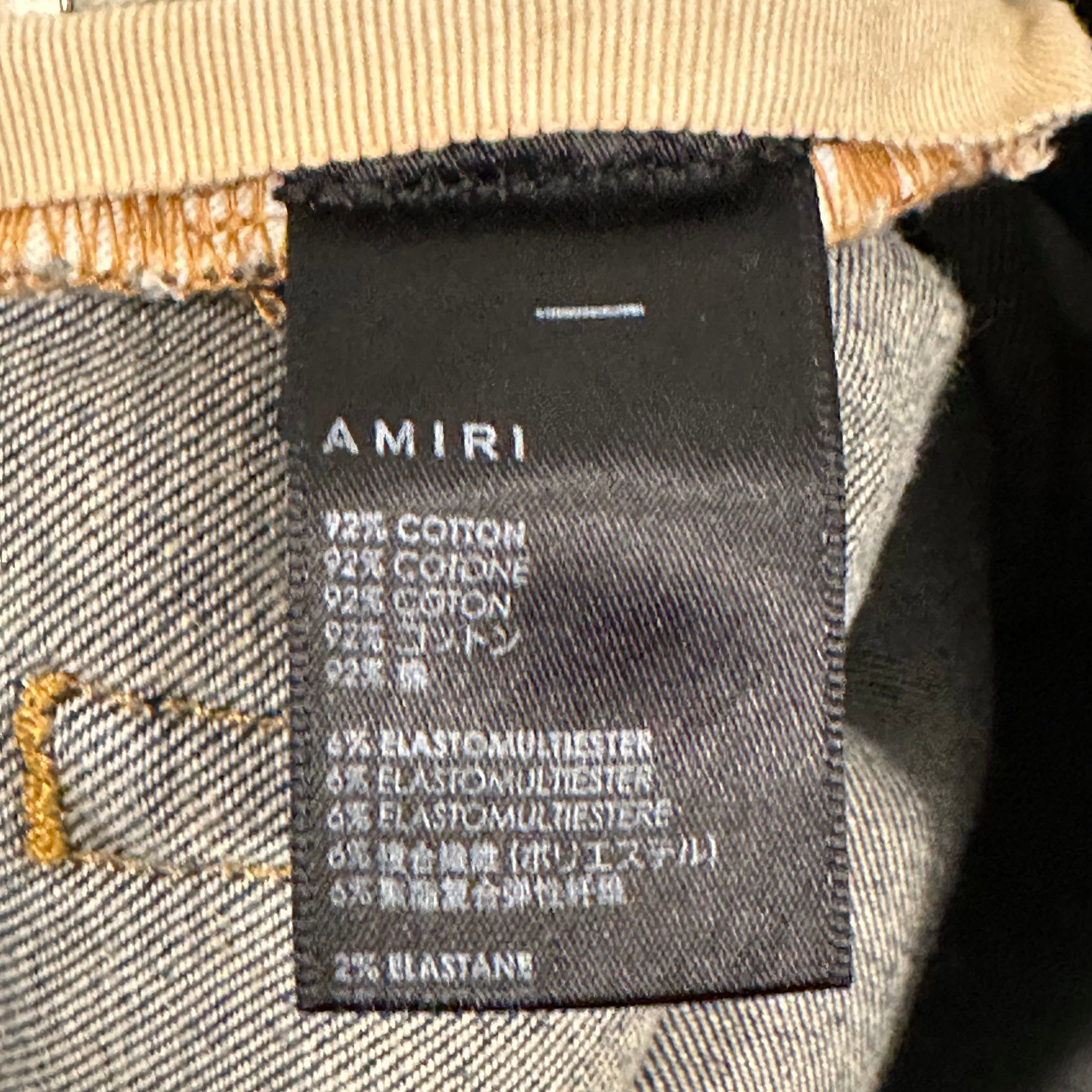 Amiri Amiri Knee Rip Shotgun Dark Blue Denim Jeans Sz 36 Size US 36 / EU 52 - 6 Thumbnail