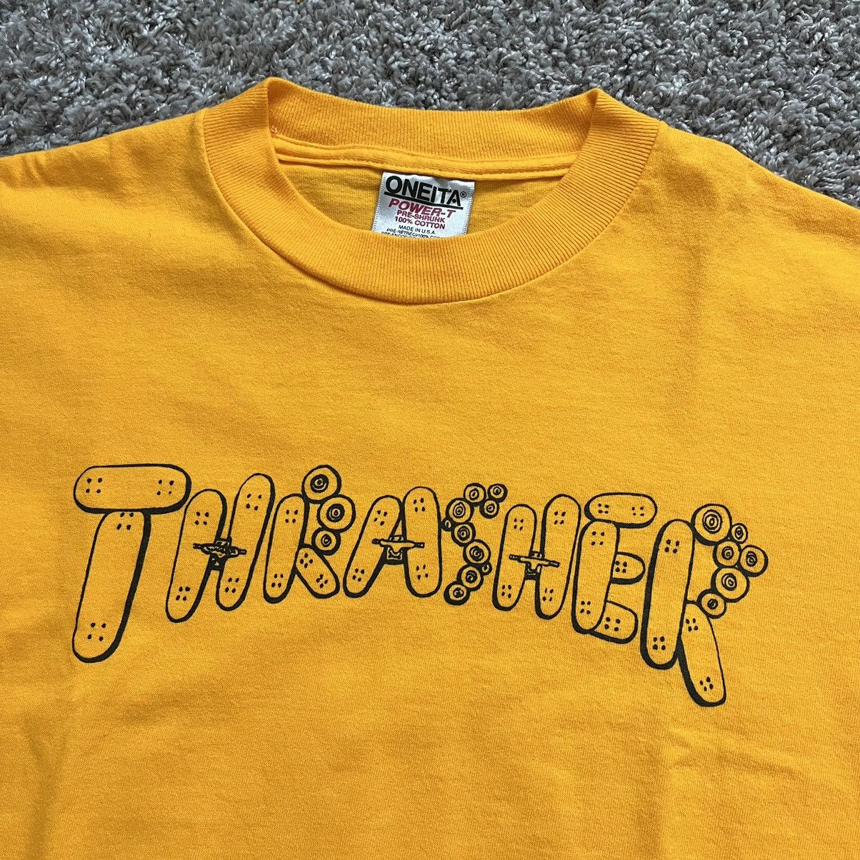 Thrasher × Vintage Vintage 90s Thrasher Skateboarding Mag Tee T Shirt OG Oneita Size US M / EU 48-50 / 2 - 3 Thumbnail