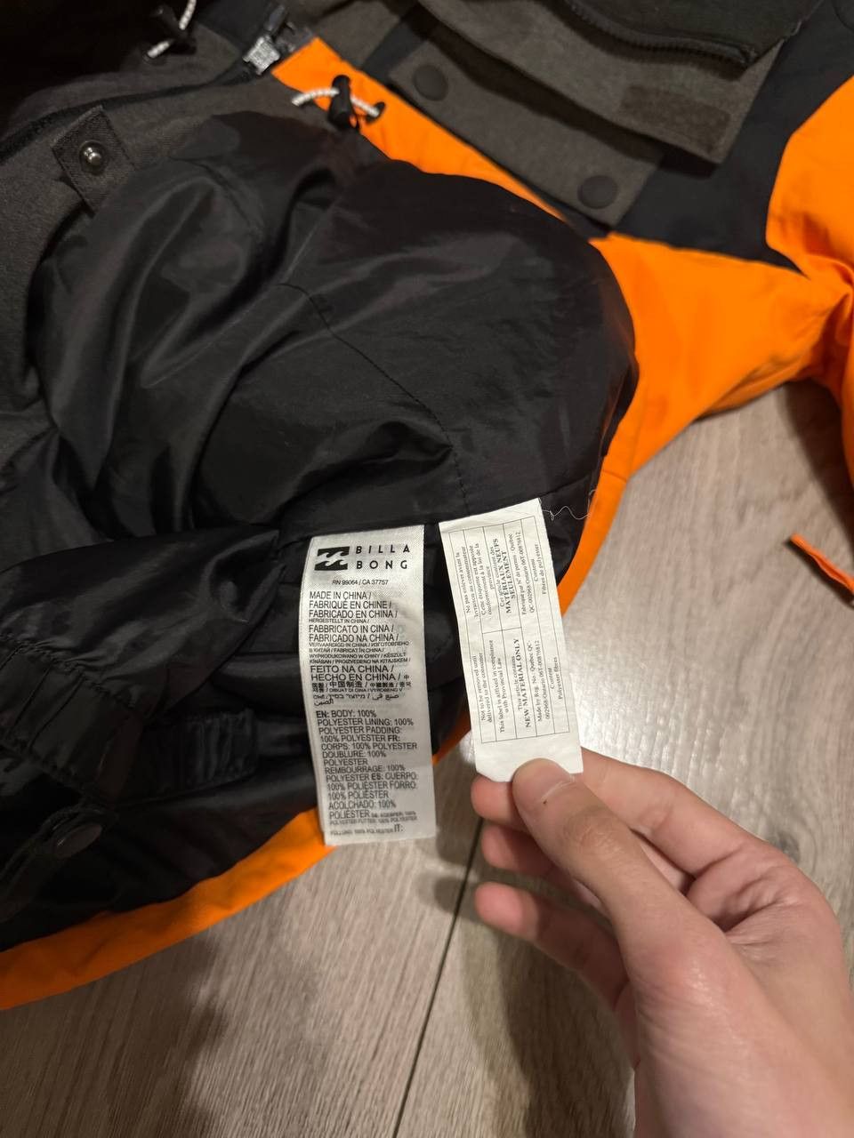 Billabong billabong jacket men size S/M Orange/Black Surf Style Y2K Size US S / EU 44-46 / 1 - 10 Thumbnail