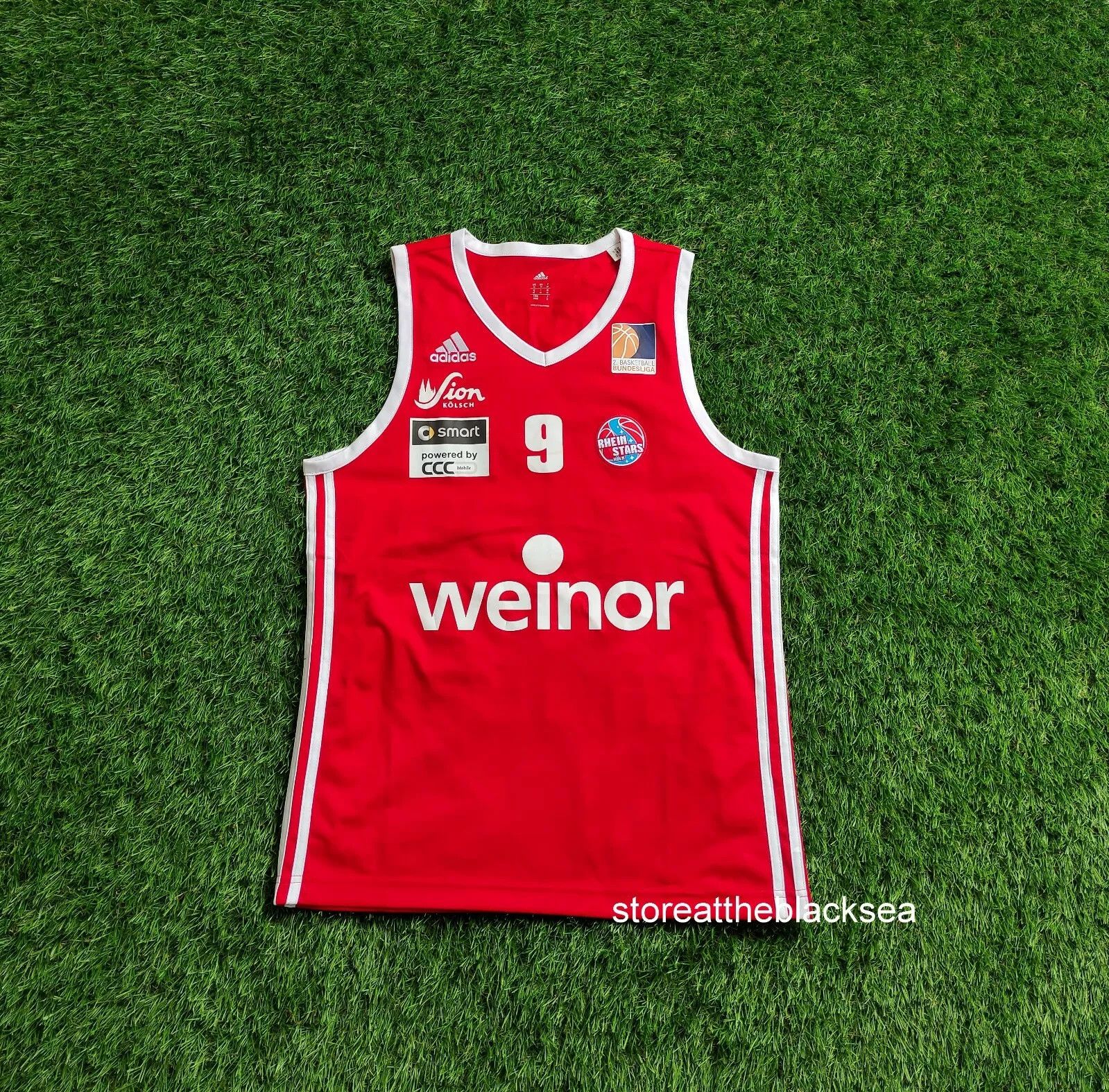 Adidas RHEINSTARS KÖLN #9 STEFFEN BUNDESLIGA BASKETBALL JERSEY Size US M / EU 48-50 / 2 - 1 Thumbnail