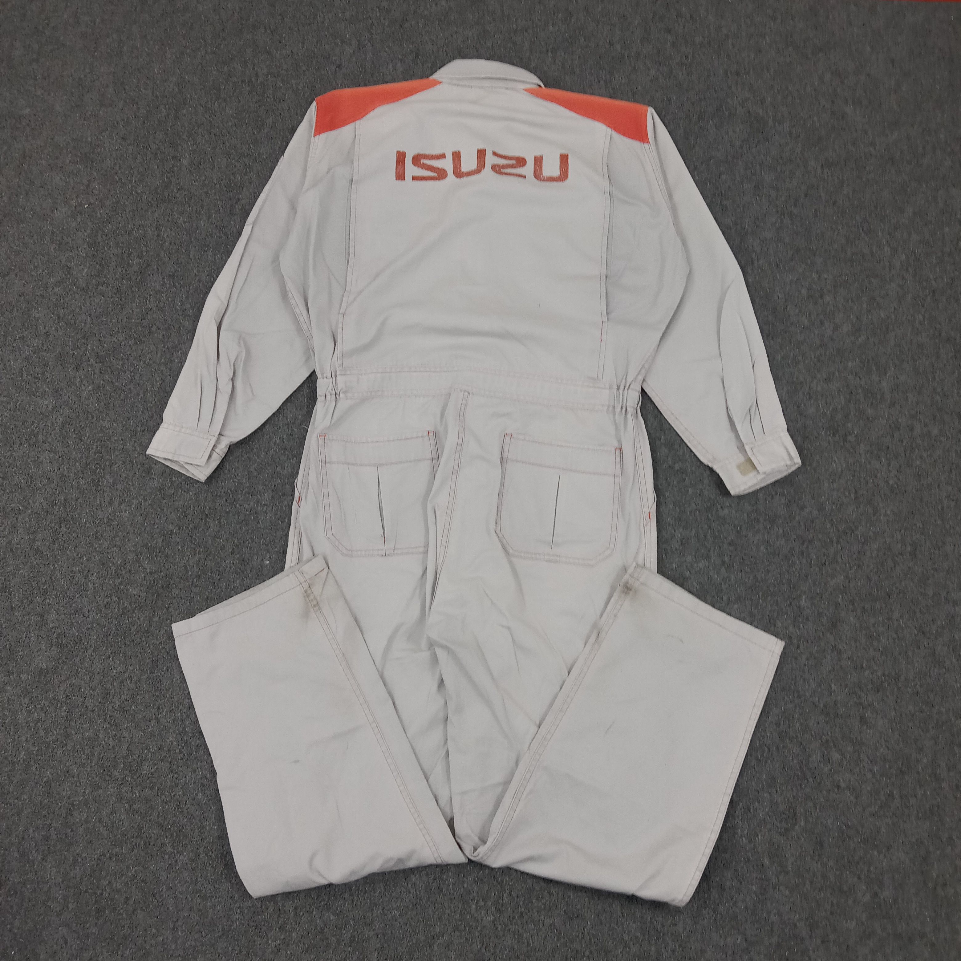 Japanese Brand × Vintage Isuzu Japanese Racing Motorsports Coverall Jacket Size US L / EU 52-54 / 3 - 1 Thumbnail